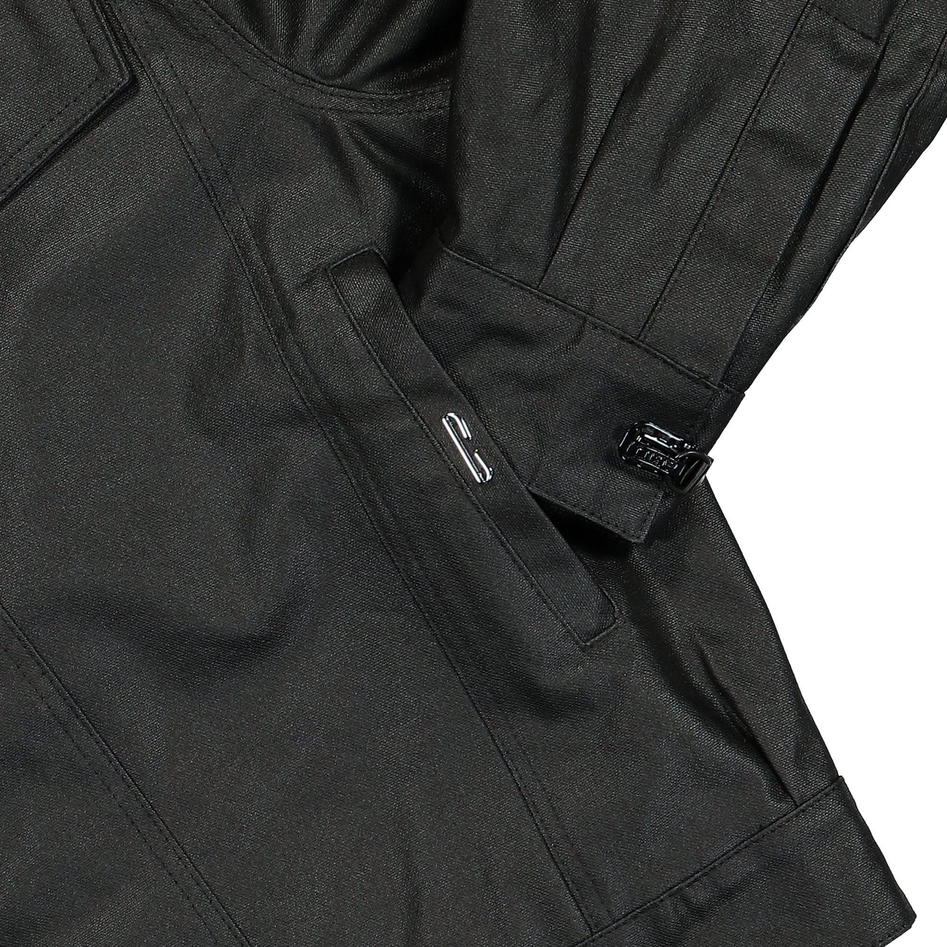 SF1OG Waxed Jacket Black Detail view 4 | Gate
