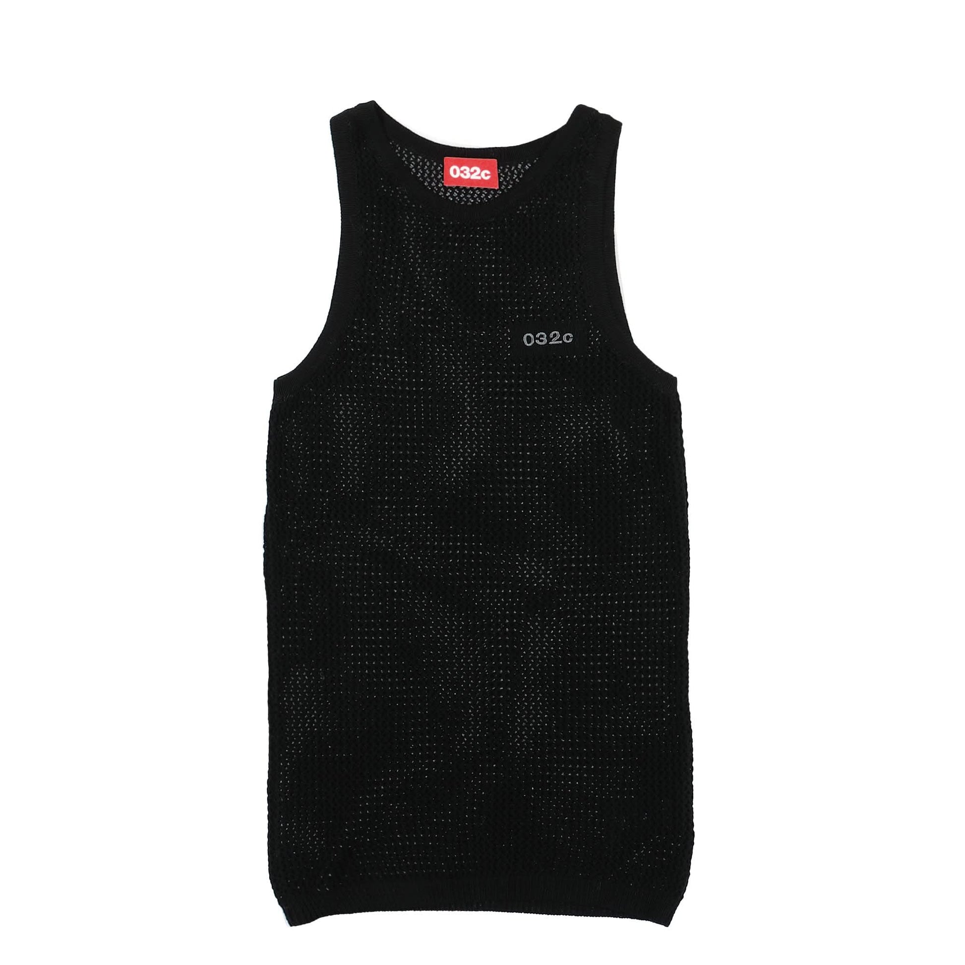 032c Lace Knit Tanktop Black Detail view 1 | Gate