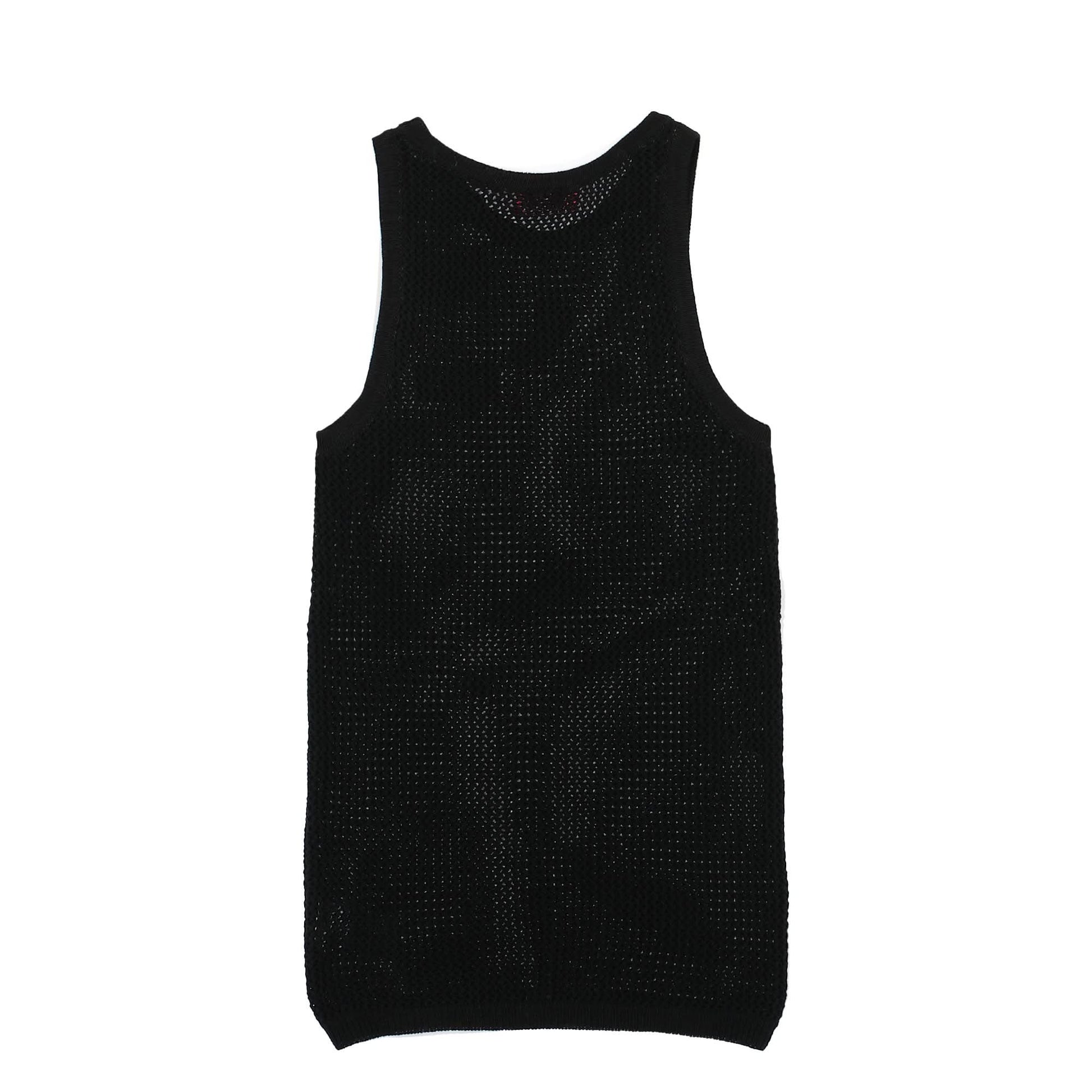 032c Lace Knit Tanktop Black Detail view 2 | Gate