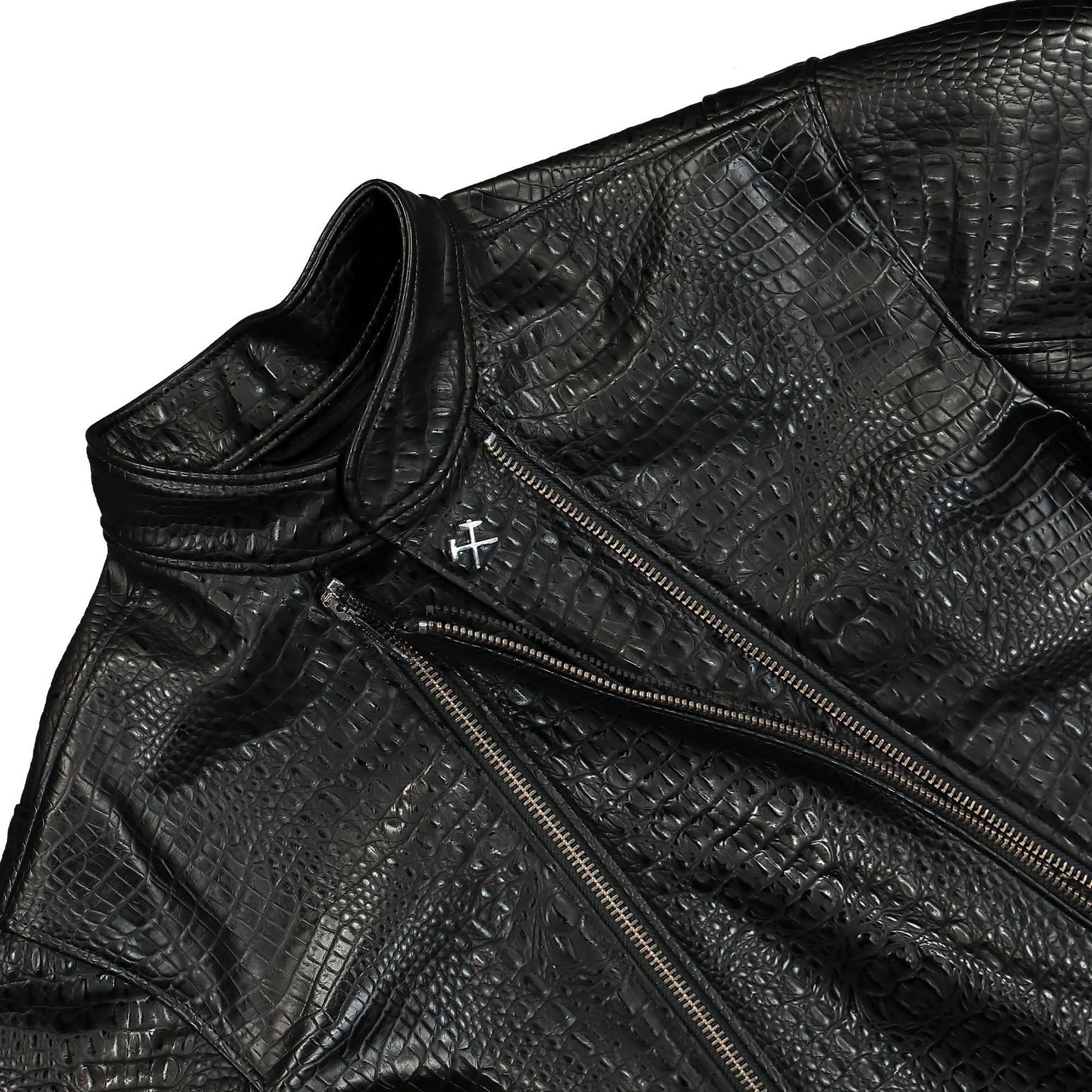 GmbH Biker Jacket With Double Zips Black Detail view 4 | Gate