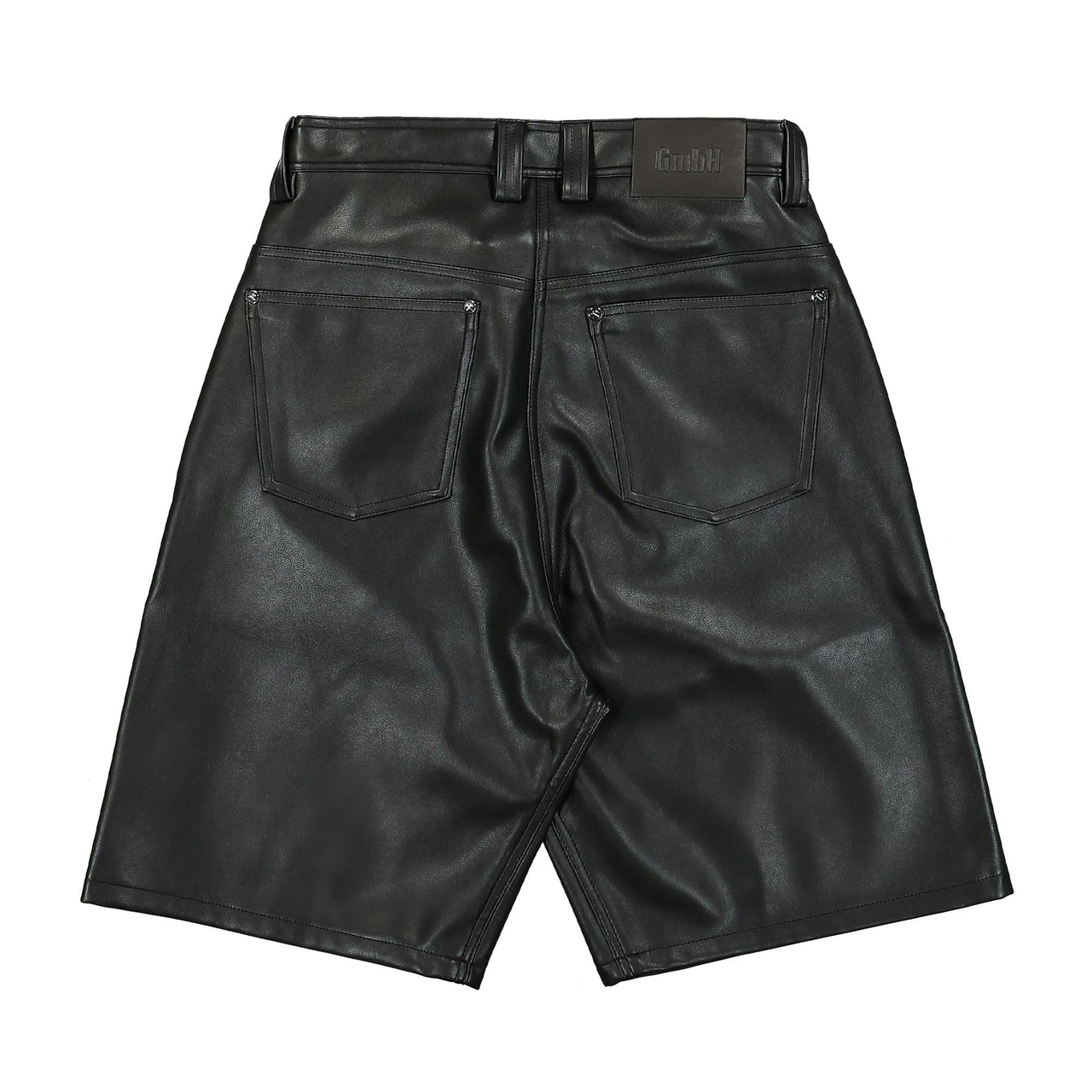 GmbH Wide Leg Shorts With Double Zip Black Detail view 1 | Gate