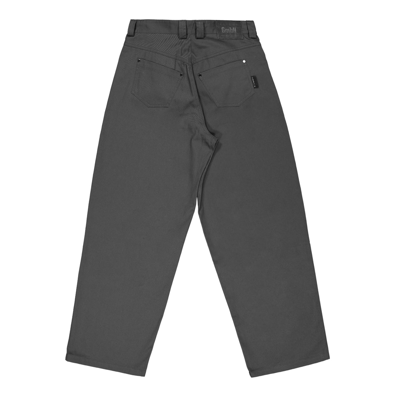GmbH Loose Fit Trousers W Exposed Buttons Grey Detail view 1 | Gate