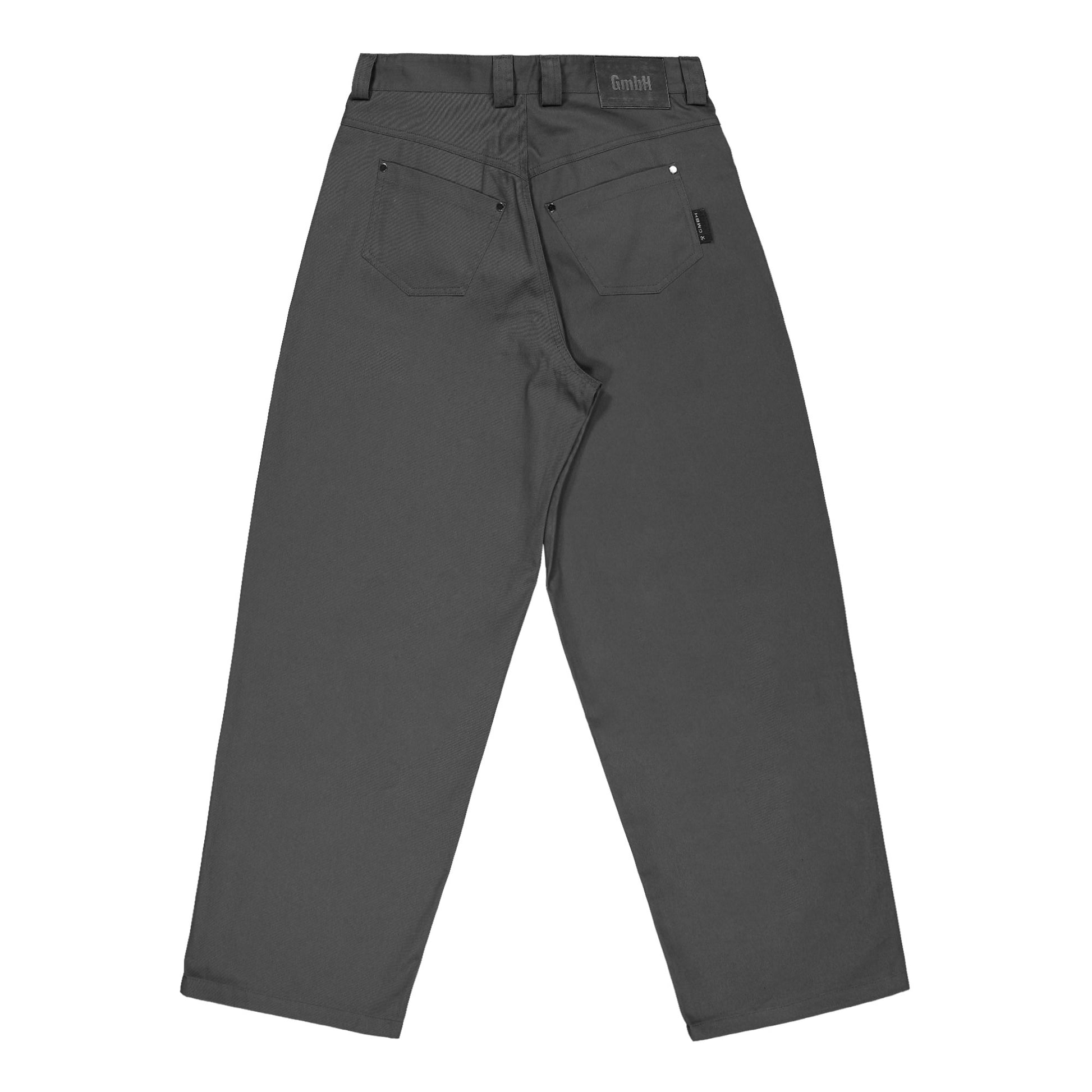 GmbH Loose Fit Trousers W Exposed Buttons Grey Detail view 2 | Gate