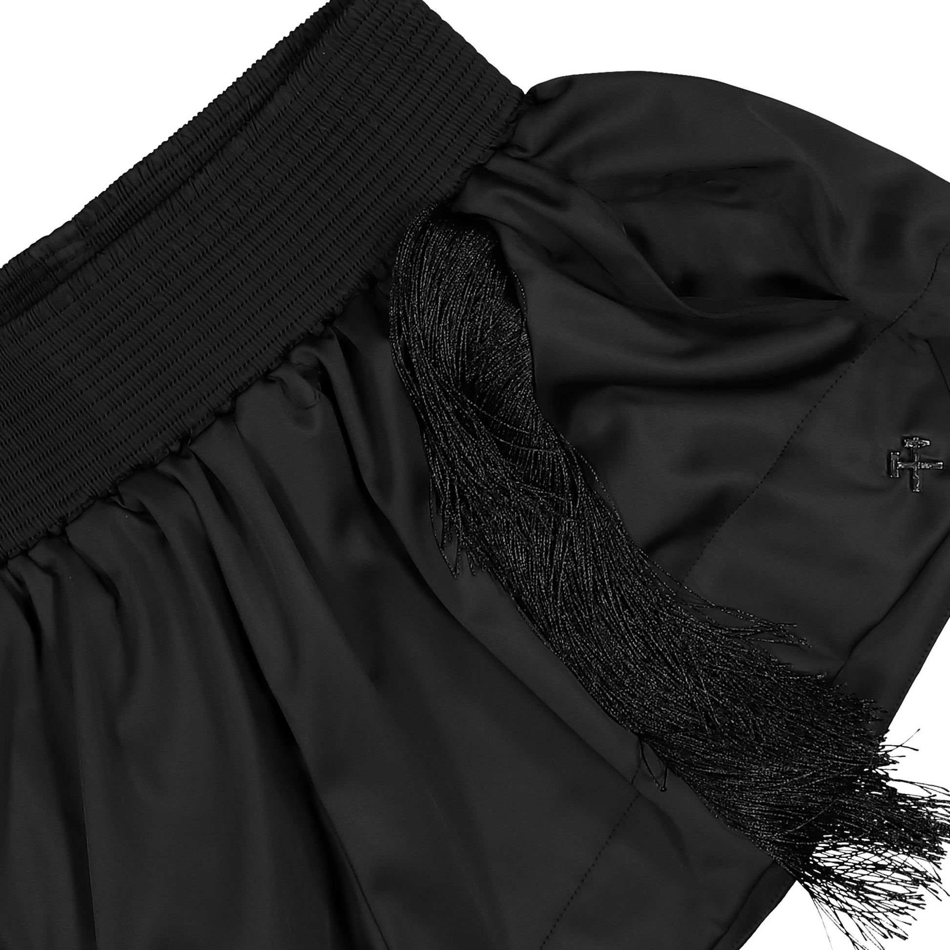 GmbH Boxing Shorts with Fringes Black Detail view 4 | Gate