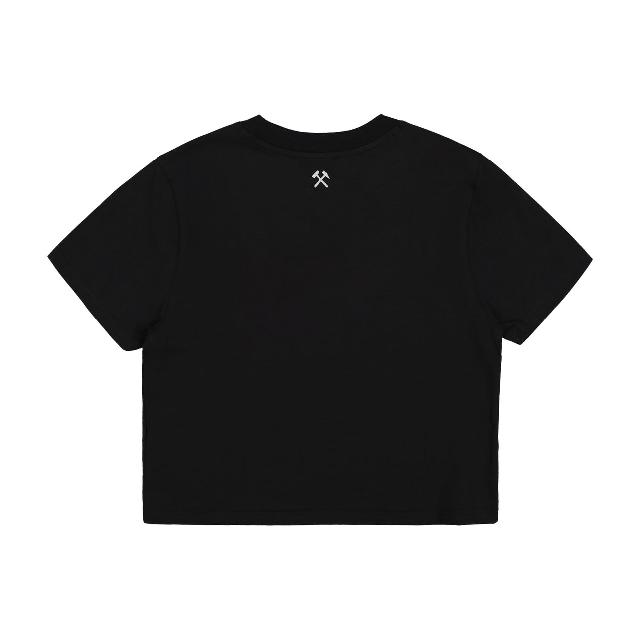 GmbH Cropped T-Shirt with GmbH Print Black Detail view 1 | Gate