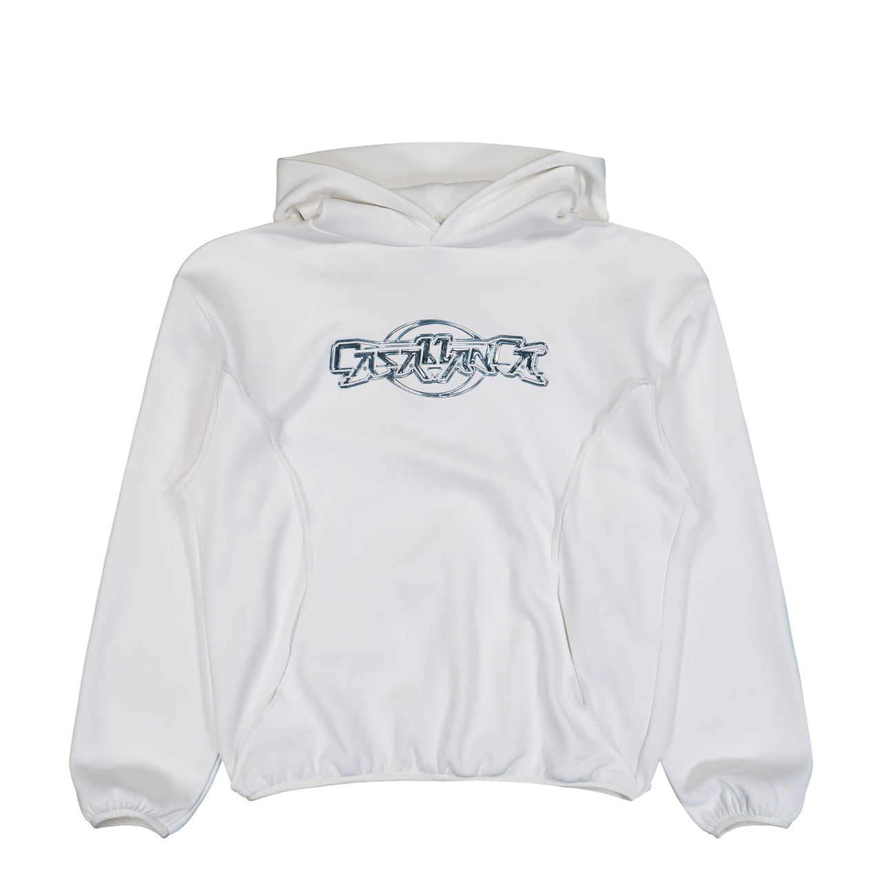 Casablanca Oversized Panelled Hoodie White Hoodies U-AW25-JTP-426-02-M Detail View 1 | GATE