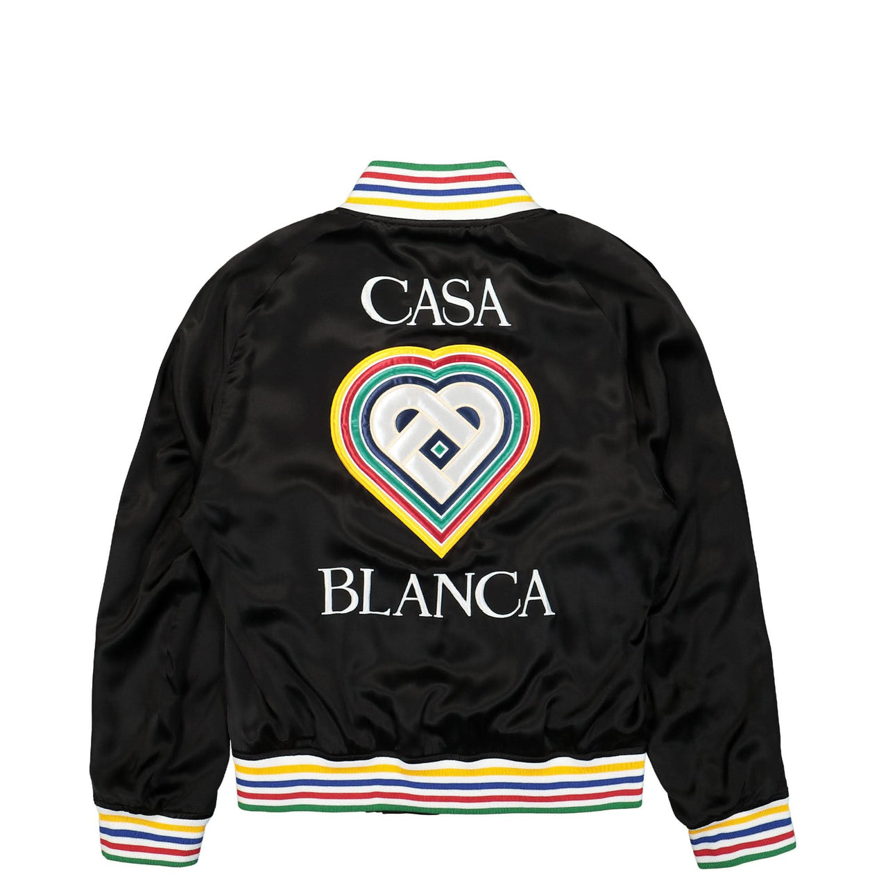 Casablanca Silk Souvenir Jacket Black Detail view 1 | Gate