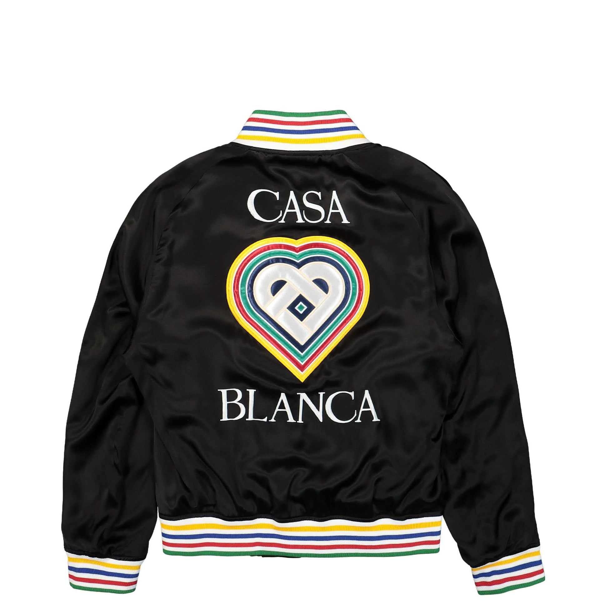 Casablanca Silk Souvenir Jacket Black Detail view 2 | Gate