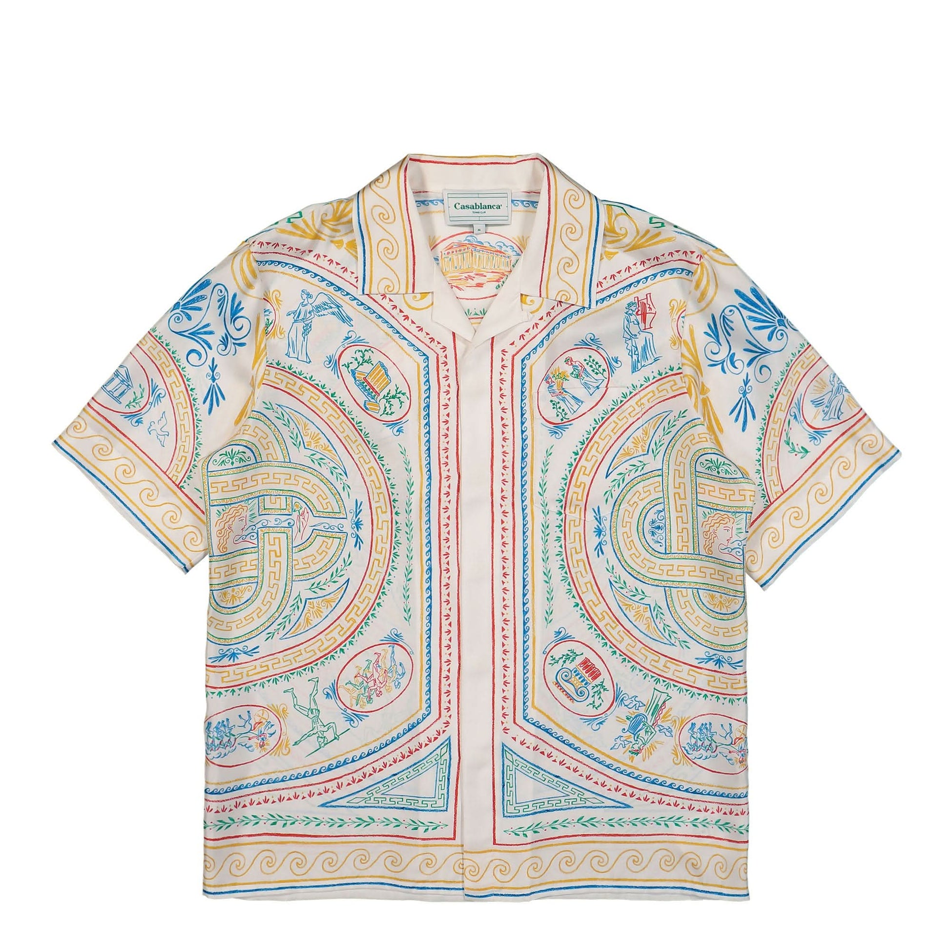 Casablanca Short Sleeve Cuban Collar Shirt Multicolor Detail view 1 | Gate
