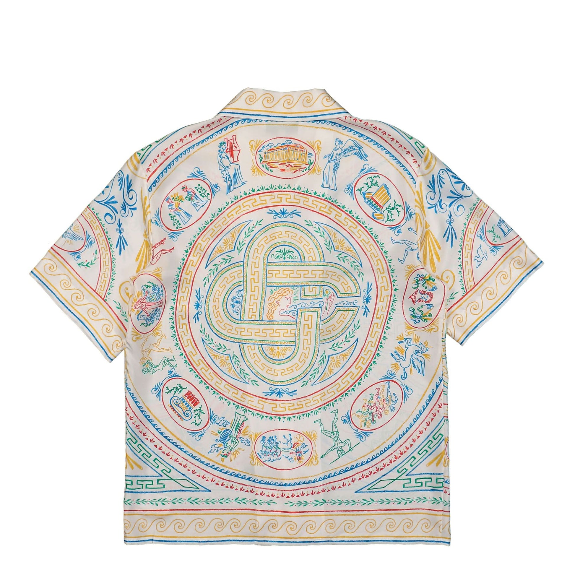 Casablanca Short Sleeve Cuban Collar Shirt Multicolor Detail view 2 | Gate