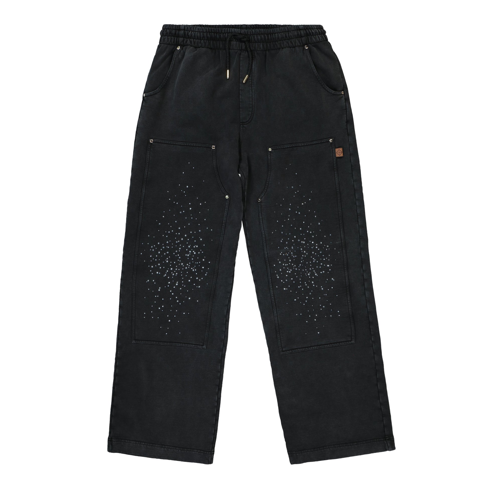 Casablanca La Prémonition Hotfix Printed Workwear Jogger Black Detail view 1 | Gate