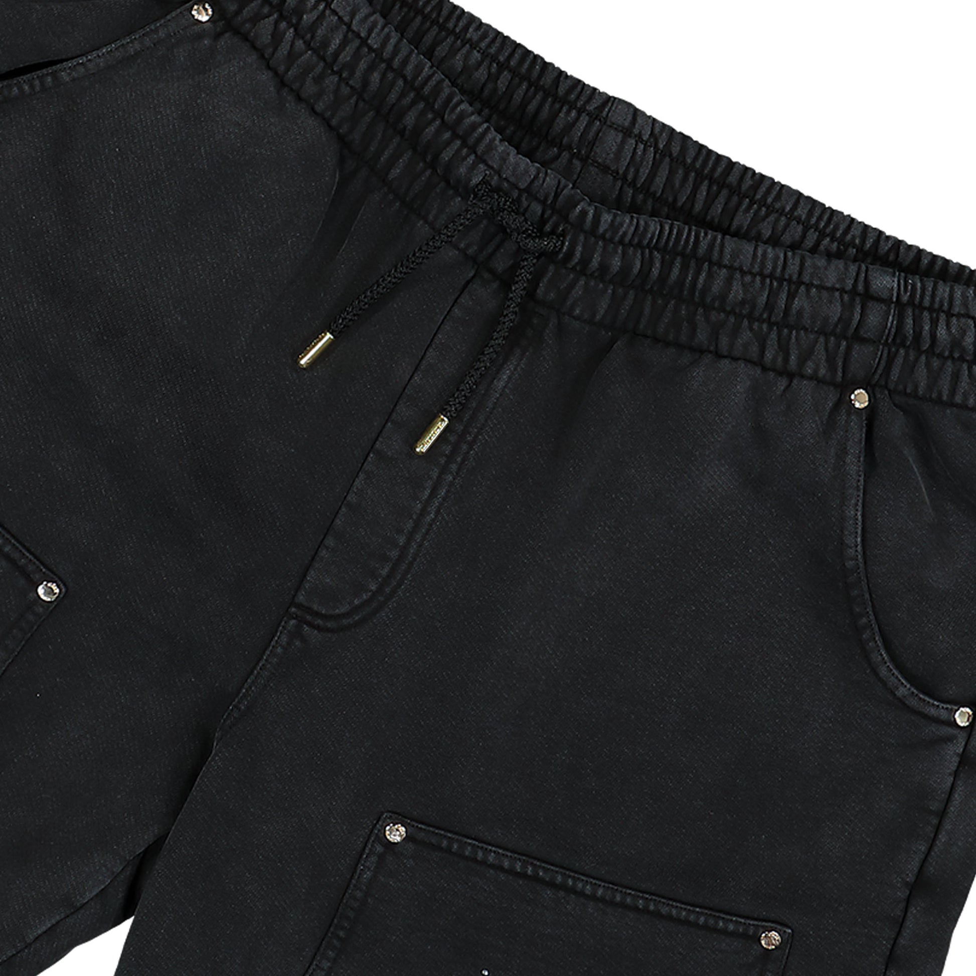 Casablanca La Prémonition Hotfix Printed Workwear Jogger Black Detail view 4 | Gate