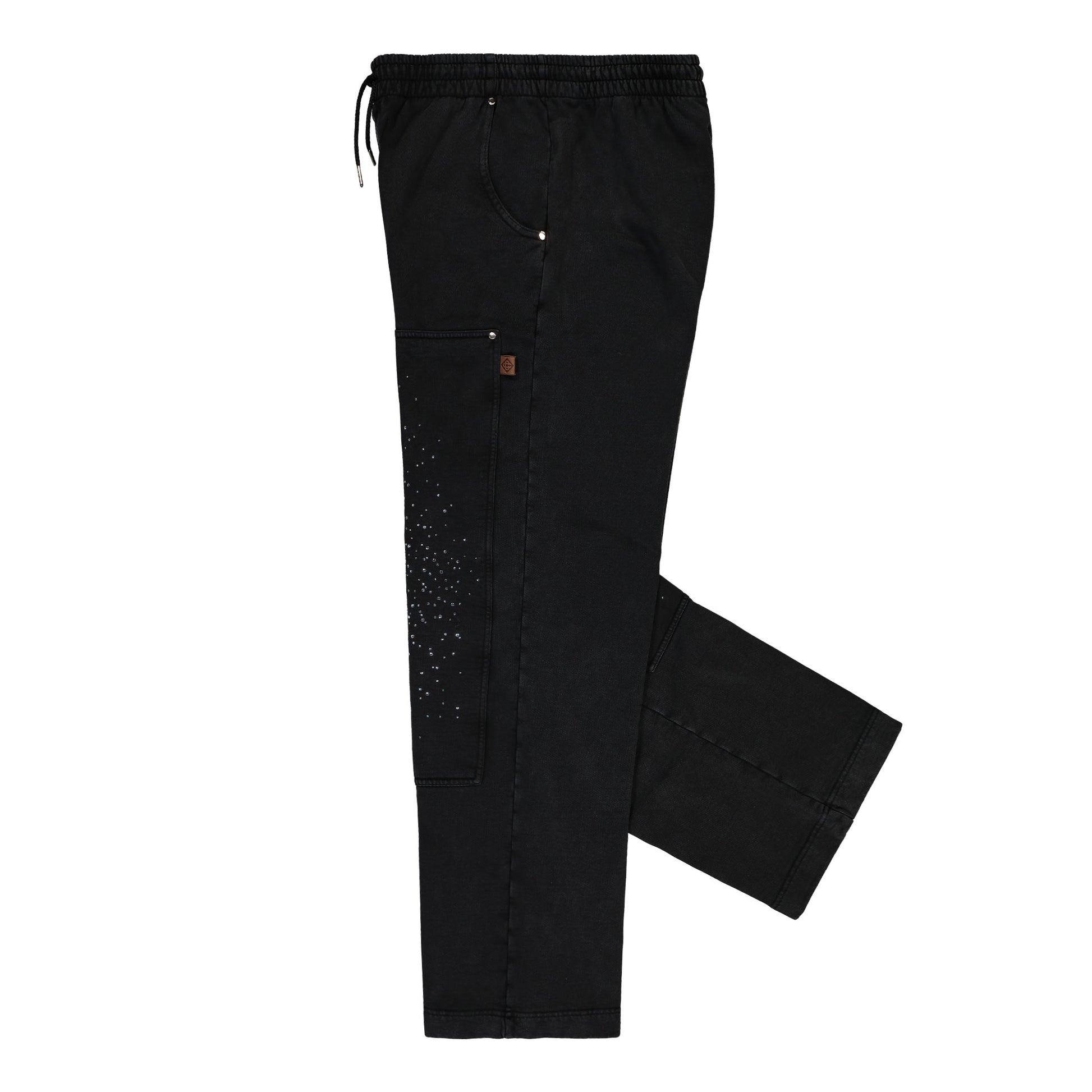 Casablanca La Prémonition Hotfix Printed Workwear Jogger Black Detail view 3 | Gate