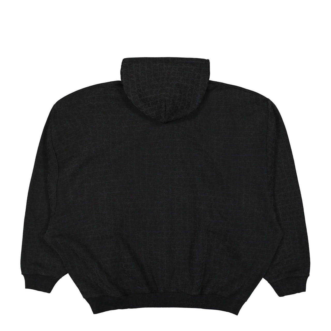 VETEMENTS Gothic Monogram Zip-Hoodie Black Detail view 1 | Gate