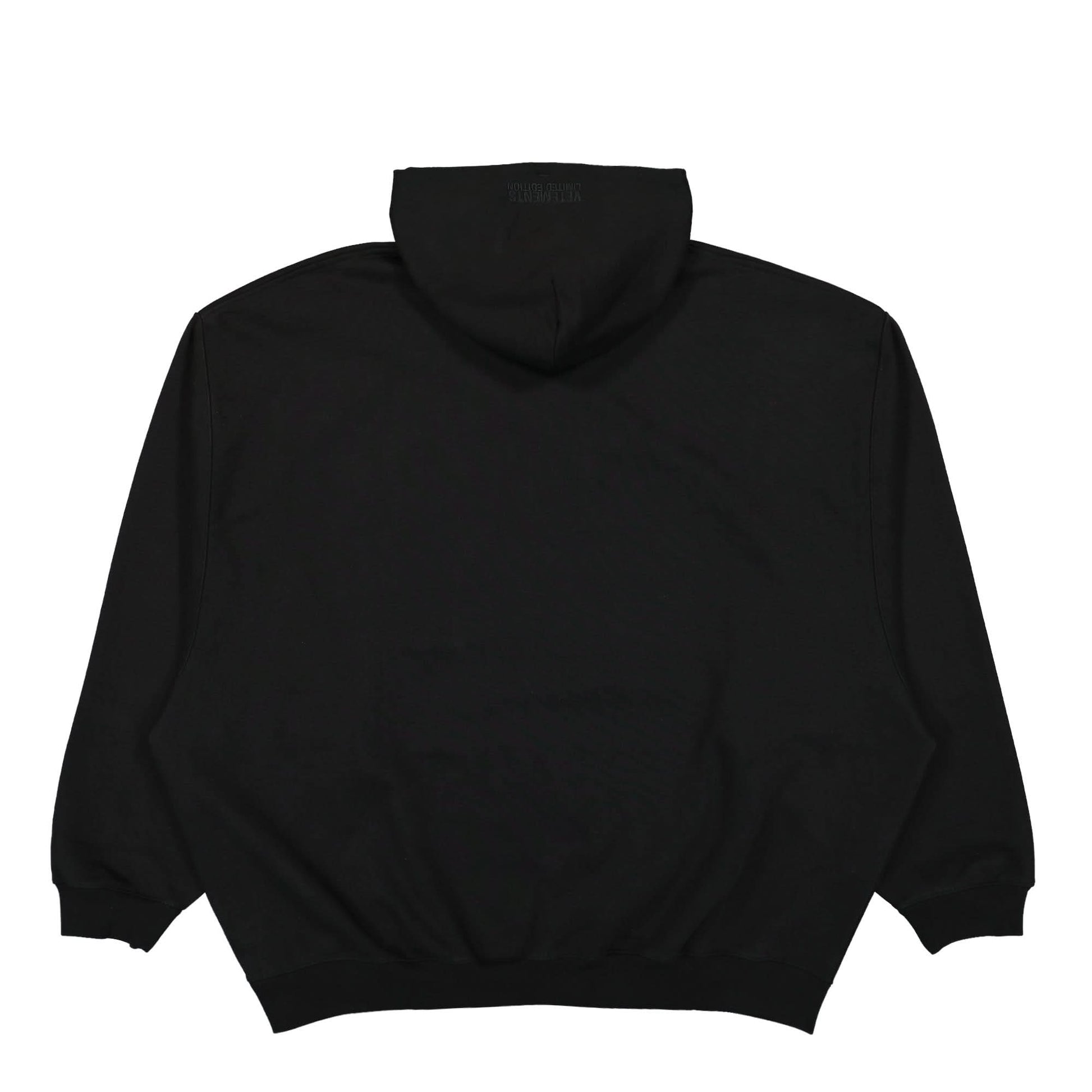 VETEMENTS Corporate Brands Hoodie Black Detail view 2 | Gate