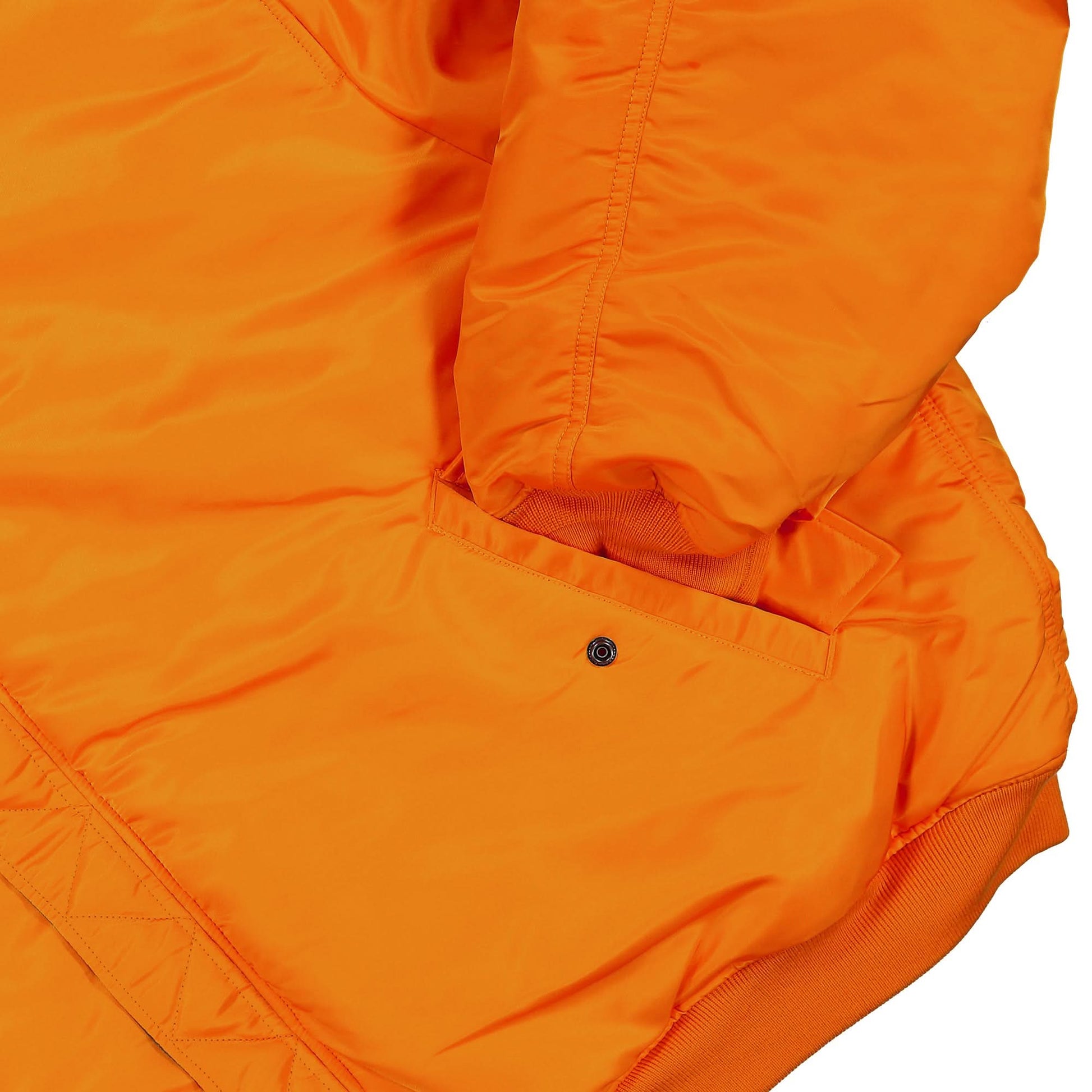 VETEMENTS Split Hooded Bomber Jacket Multicolor Detail view 7 | Gate
