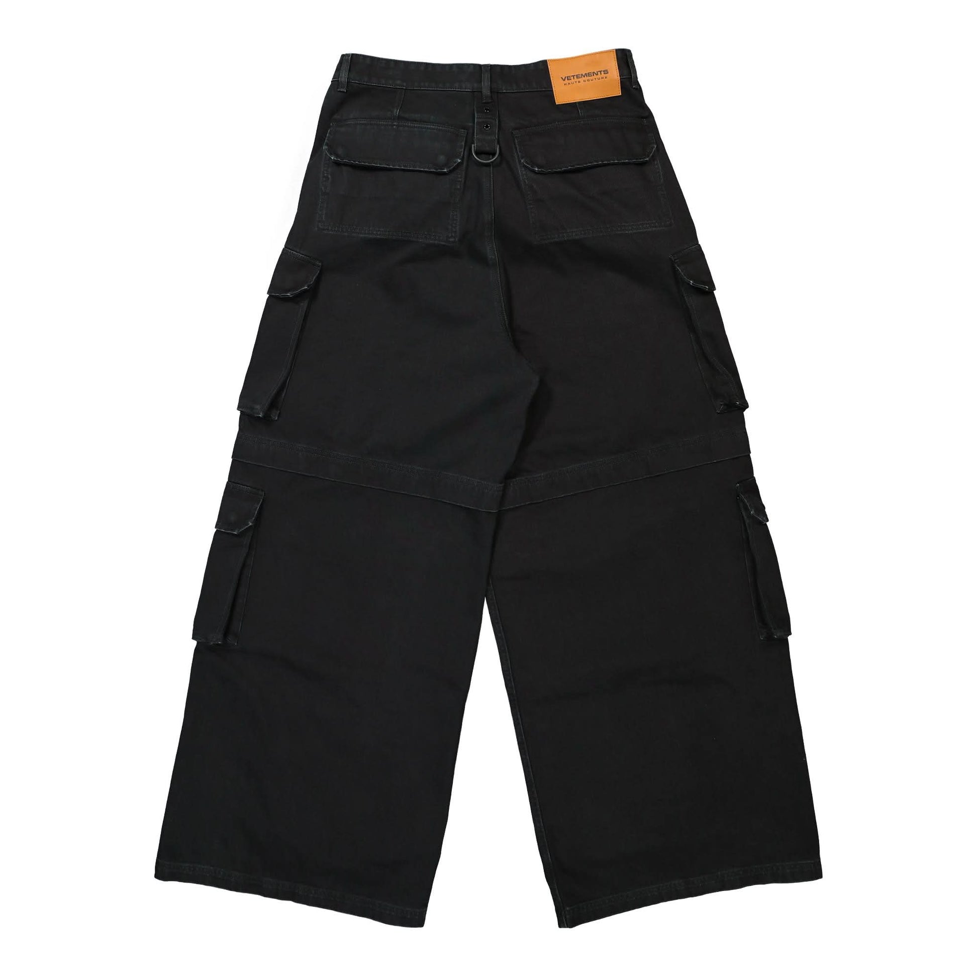 VETEMENTS Multipocket Cargo Jeans Black Detail view 2 | Gate