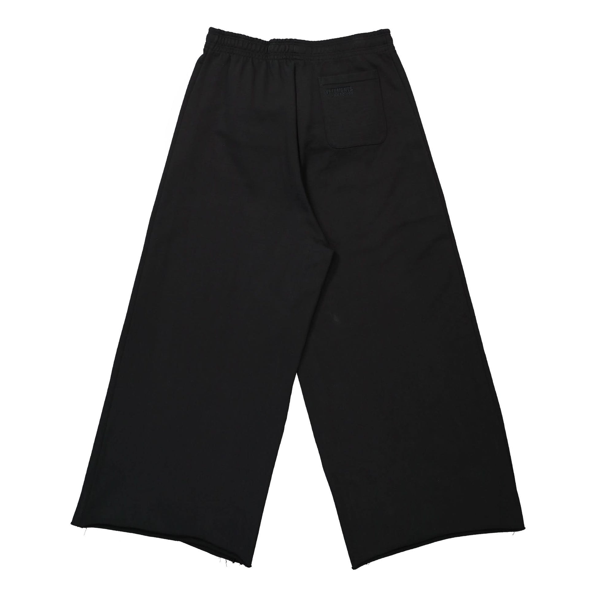 VETEMENTS Baggy Sweatpants Black Detail view 3 | Gate