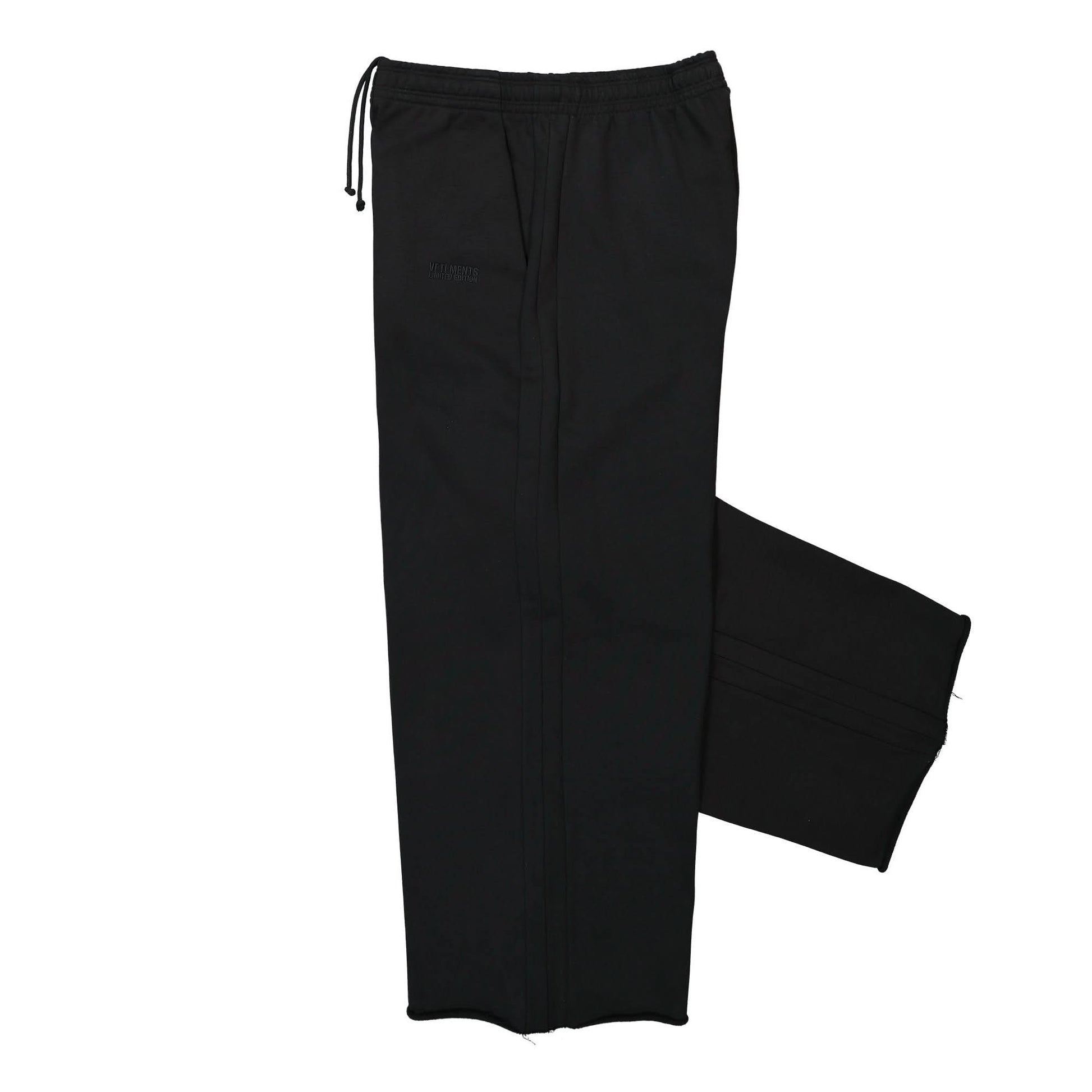 VETEMENTS Baggy Sweatpants Black Detail view 4 | Gate