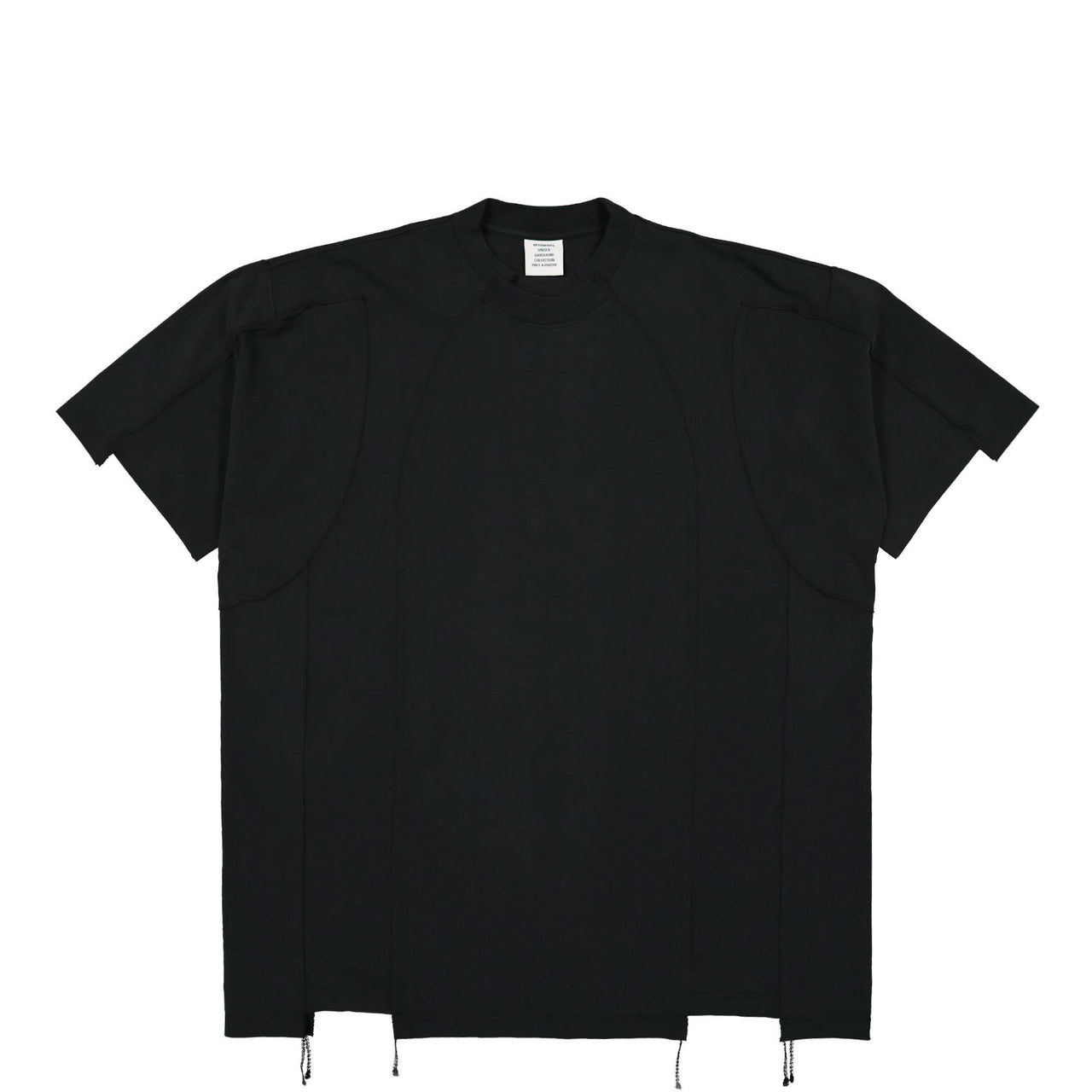 VETEMENTS Blackout Cut-Up T-Shirt Black Detail view 1 | Gate