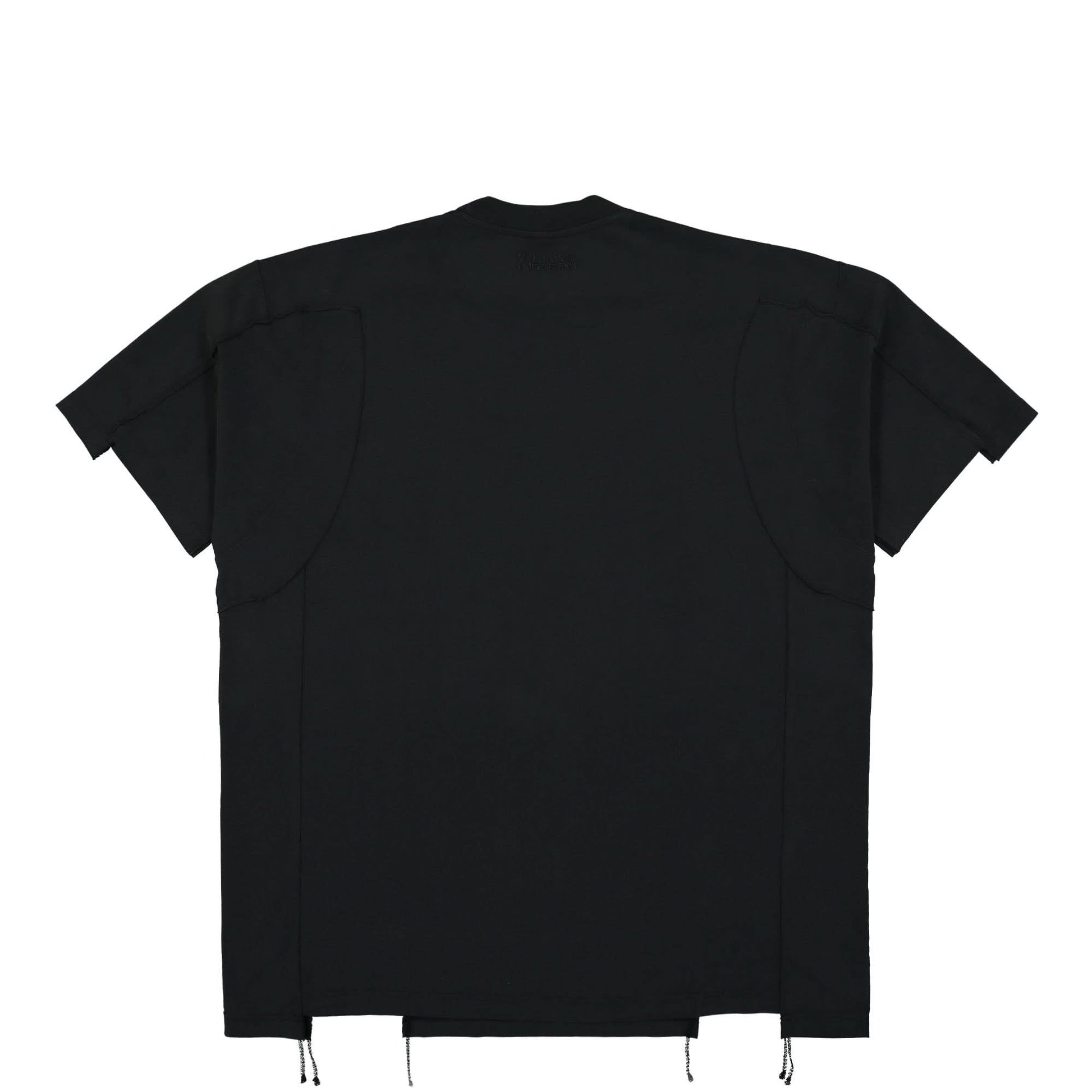 VETEMENTS Blackout Cut-Up T-Shirt Black Detail view 2 | Gate