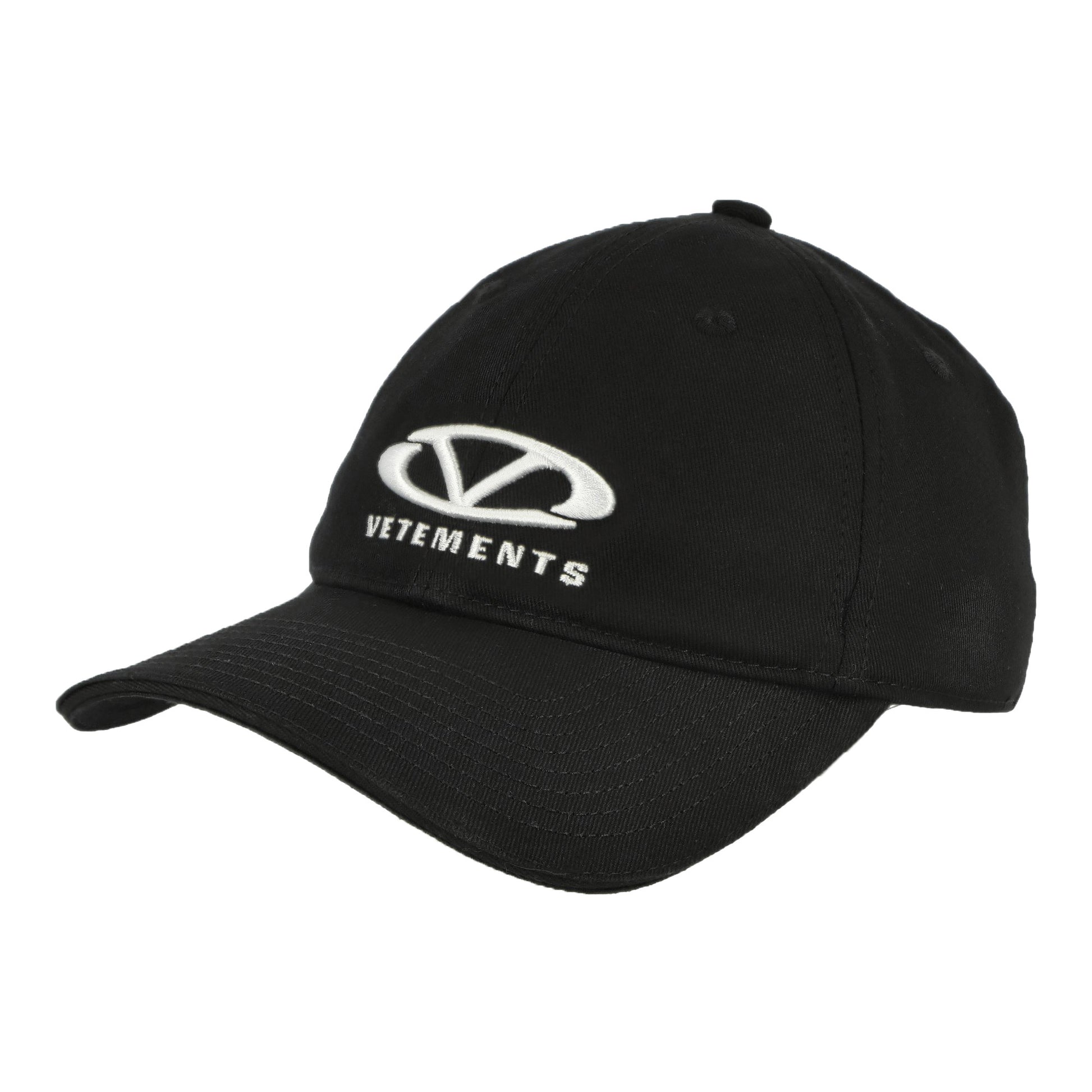 VETEMENTS Oval Logo Cap Black Detail view 1 | Gate