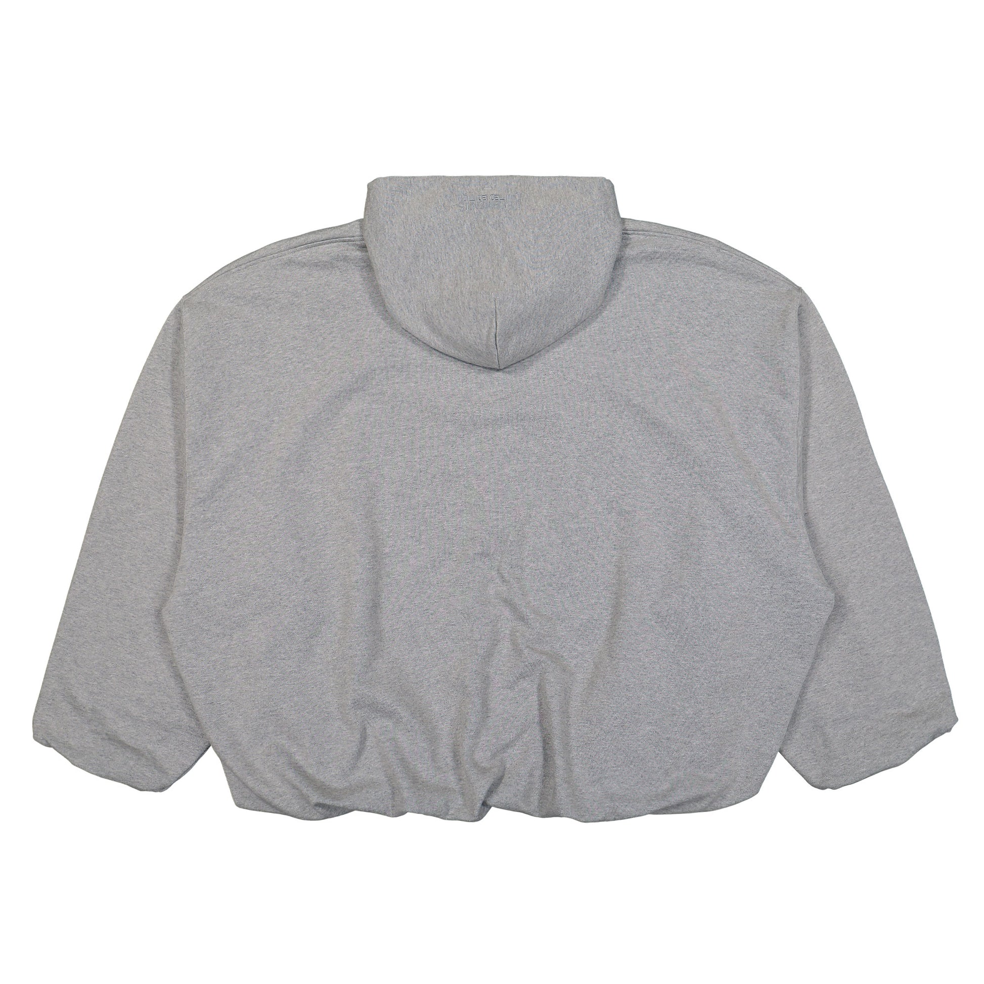 VETEMENTS Vet Cropped Boxy Hoodie Grey Detail view 3 | Gate