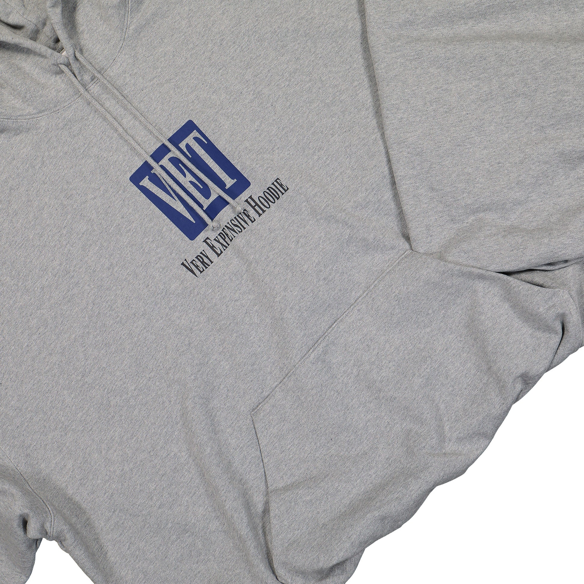 VETEMENTS Vet Cropped Boxy Hoodie Grey Detail view 5 | Gate