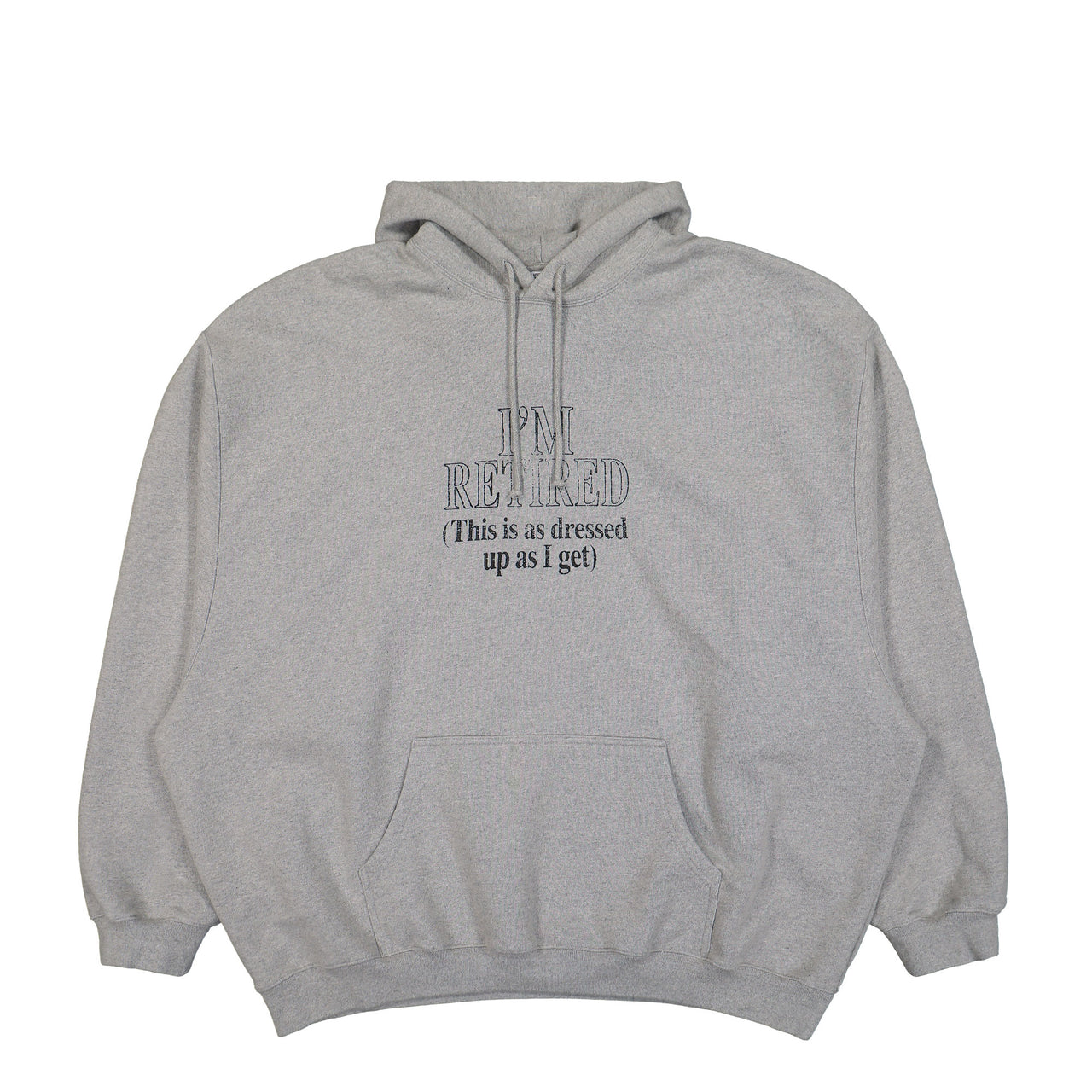 VETEMENTS I´M Retired Oversized Hoodie Grey Detail view 1 | Gate