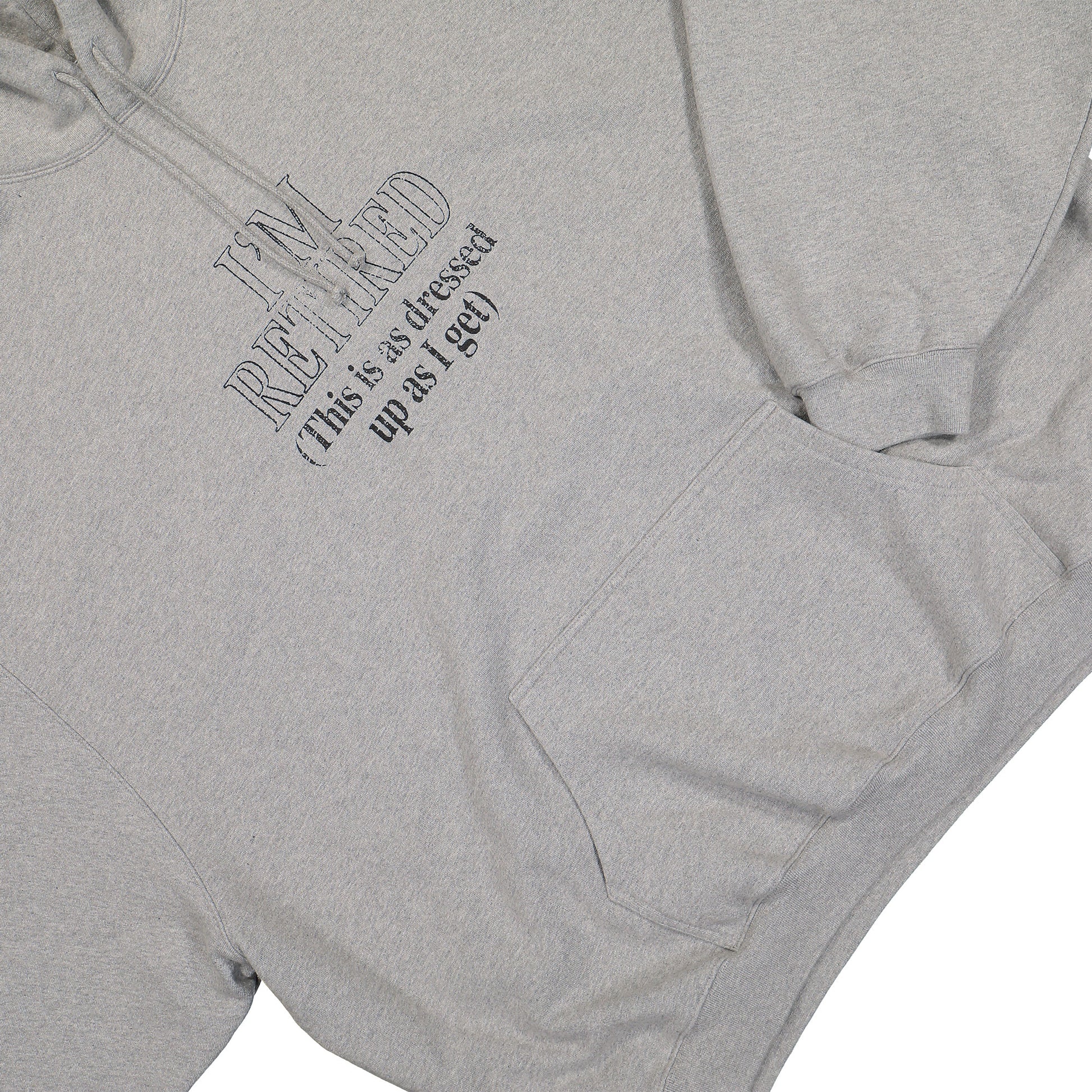 VETEMENTS I´M Retired Oversized Hoodie Grey Detail view 4 | Gate
