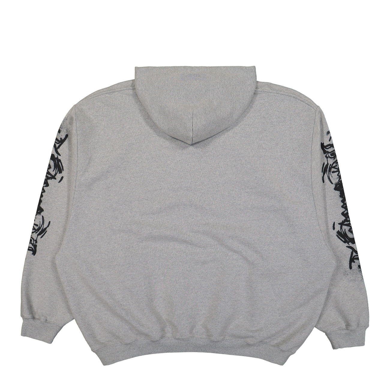 VETEMENTS Goth Oversized Hoodie Grey Detail view 1 | Gate
