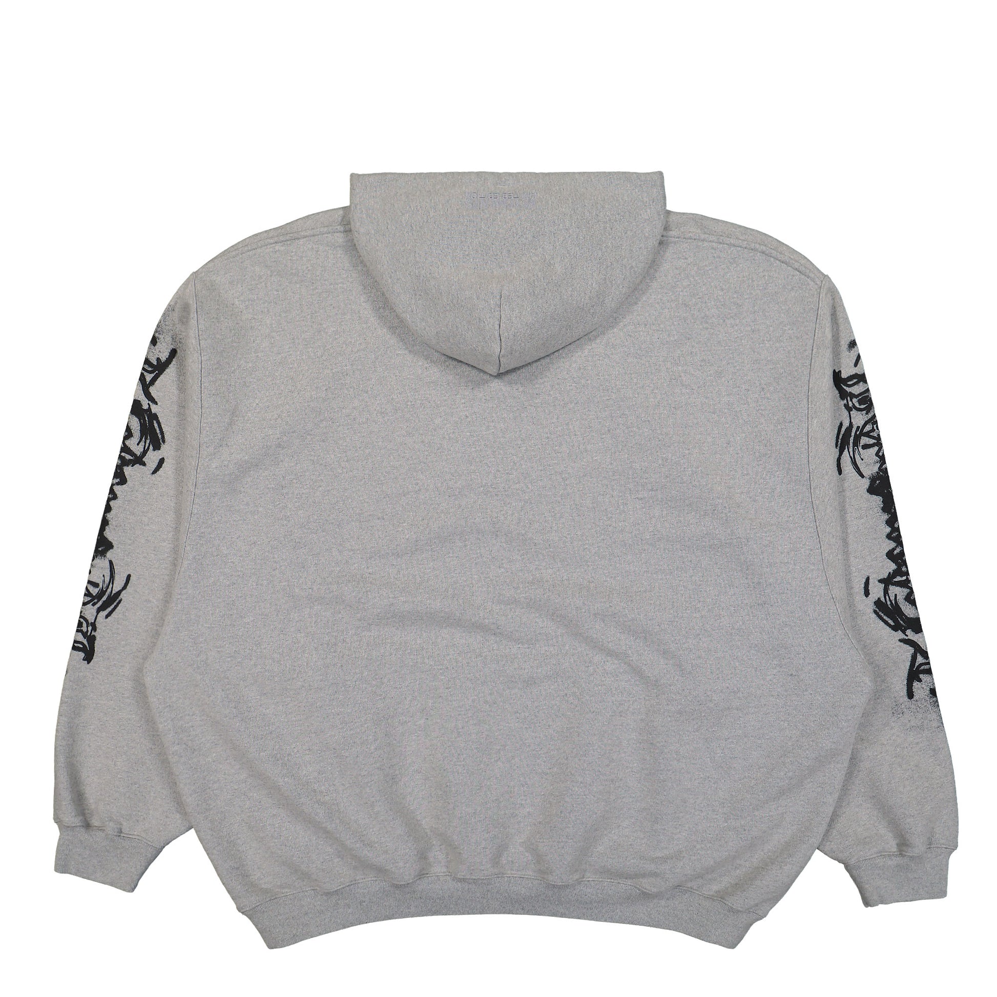 VETEMENTS Goth Oversized Hoodie Grey Detail view 2 | Gate