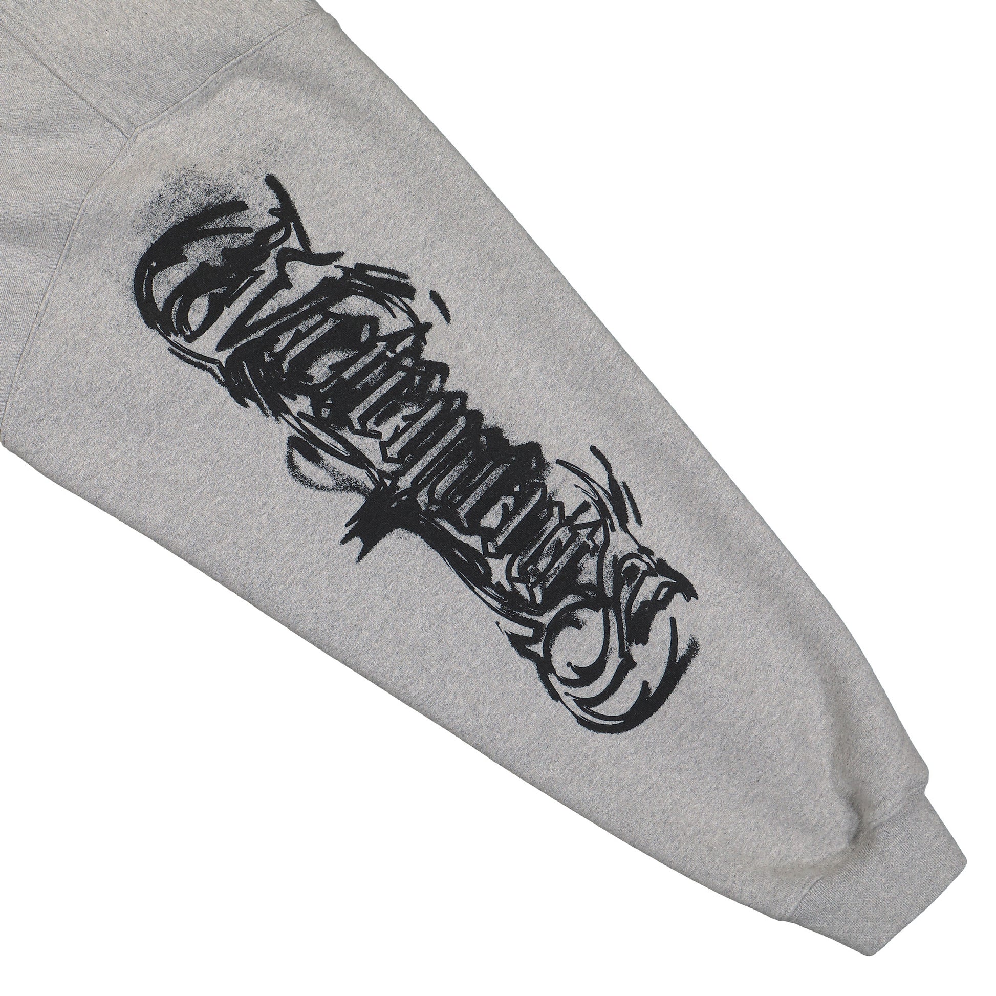 VETEMENTS Goth Oversized Hoodie Grey Detail view 5 | Gate