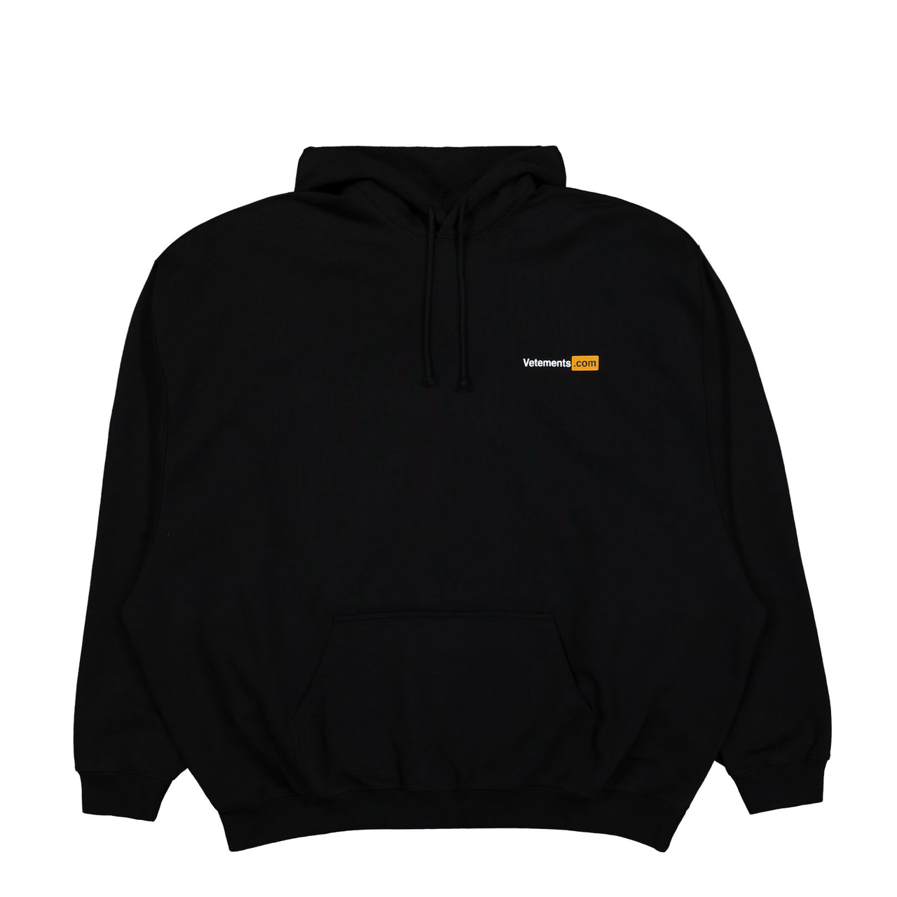 VETEMENTS Vetements.com Oversized Hoodie Black Detail view 1 | Gate