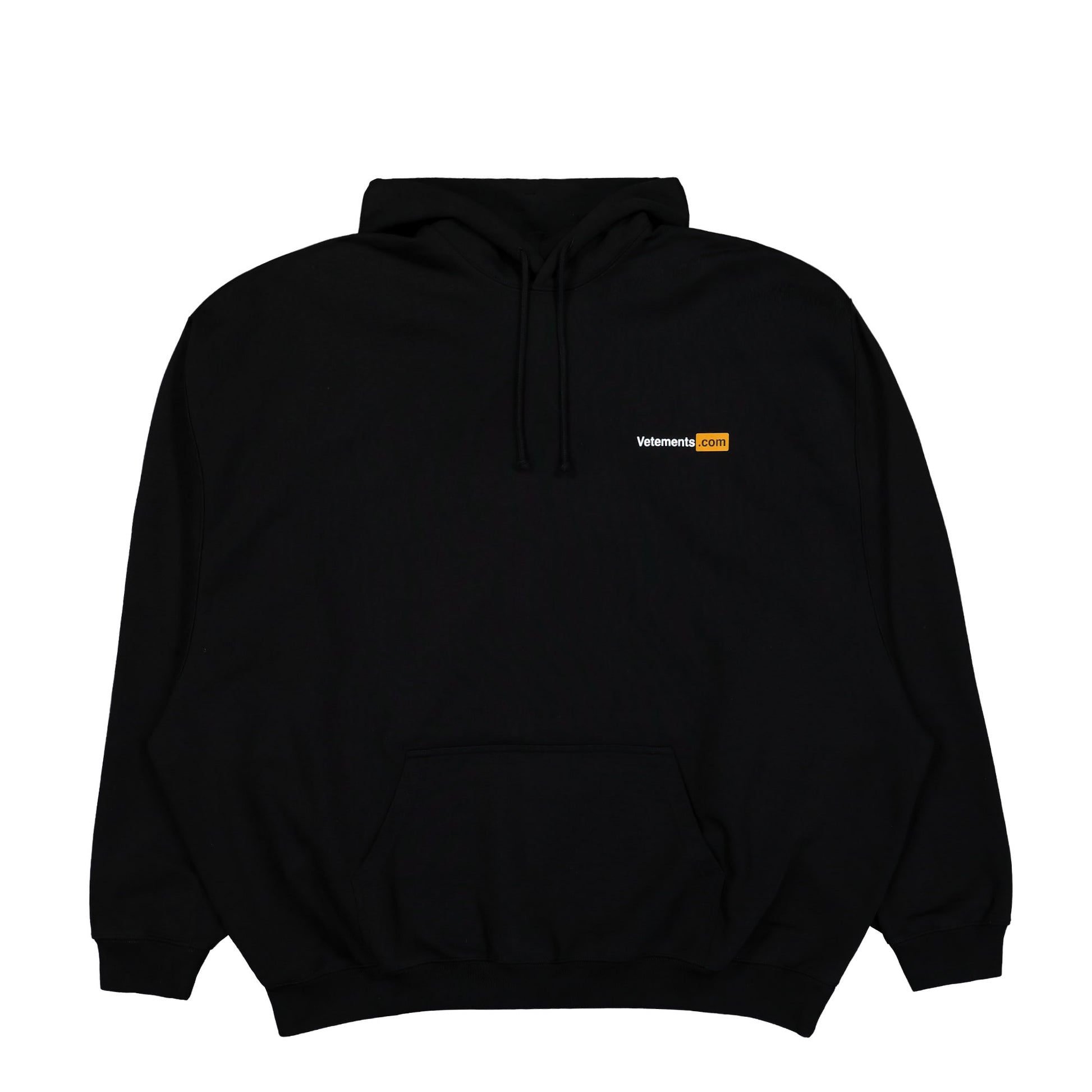 VETEMENTS Vetements.com Oversized Hoodie Black Detail view 1 | Gate