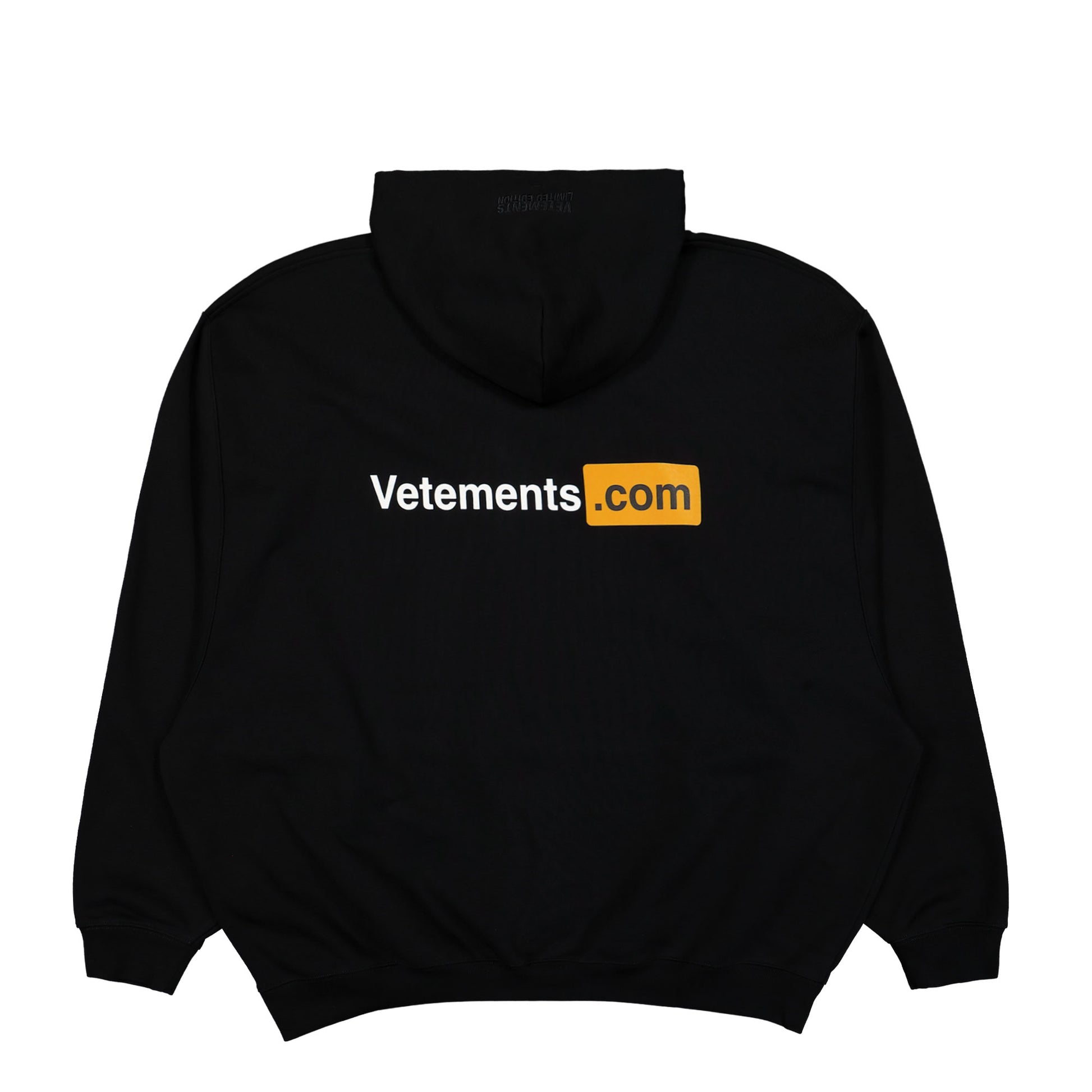 VETEMENTS Vetements.com Oversized Hoodie Black Detail view 2 | Gate