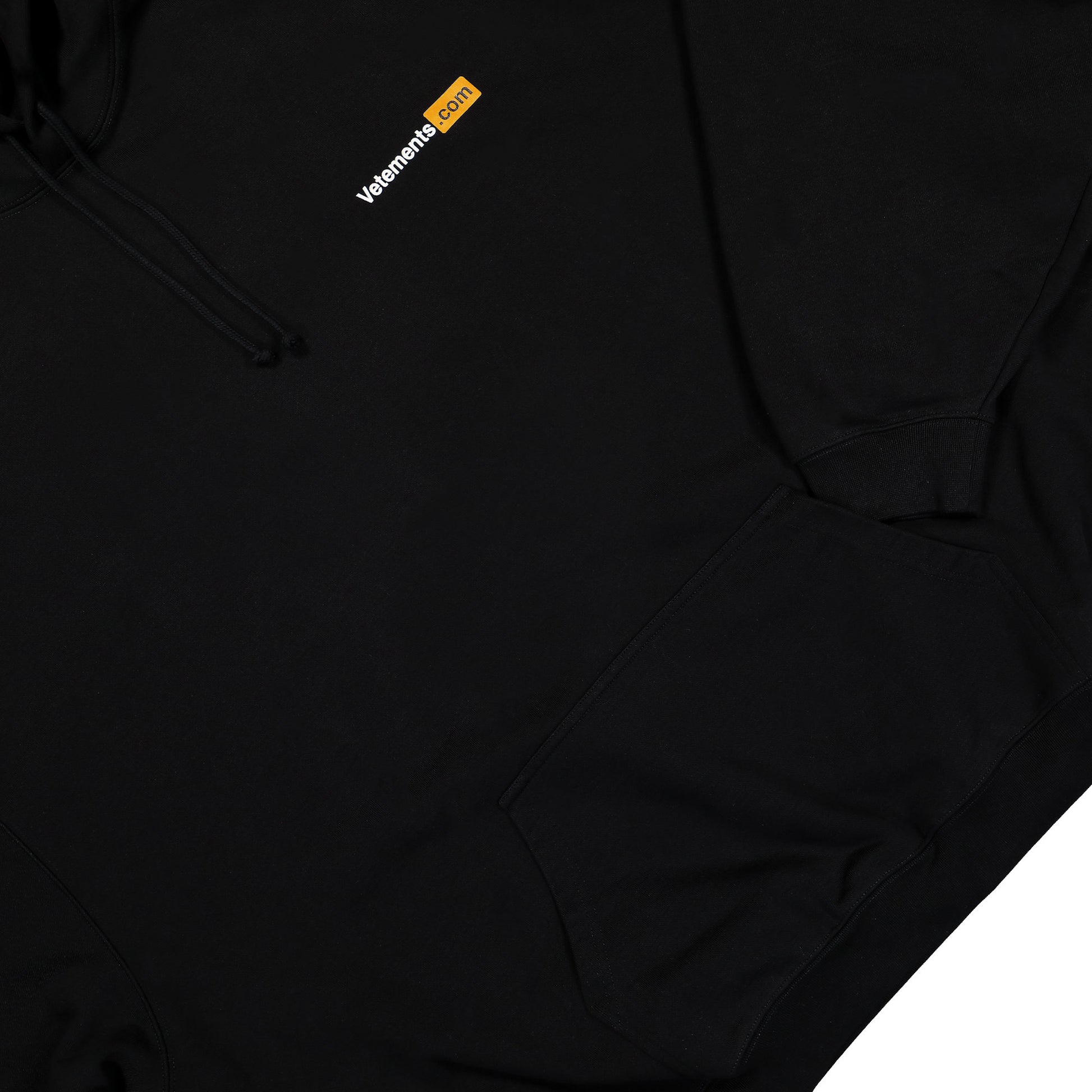 VETEMENTS Vetements.com Oversized Hoodie Black Detail view 4 | Gate