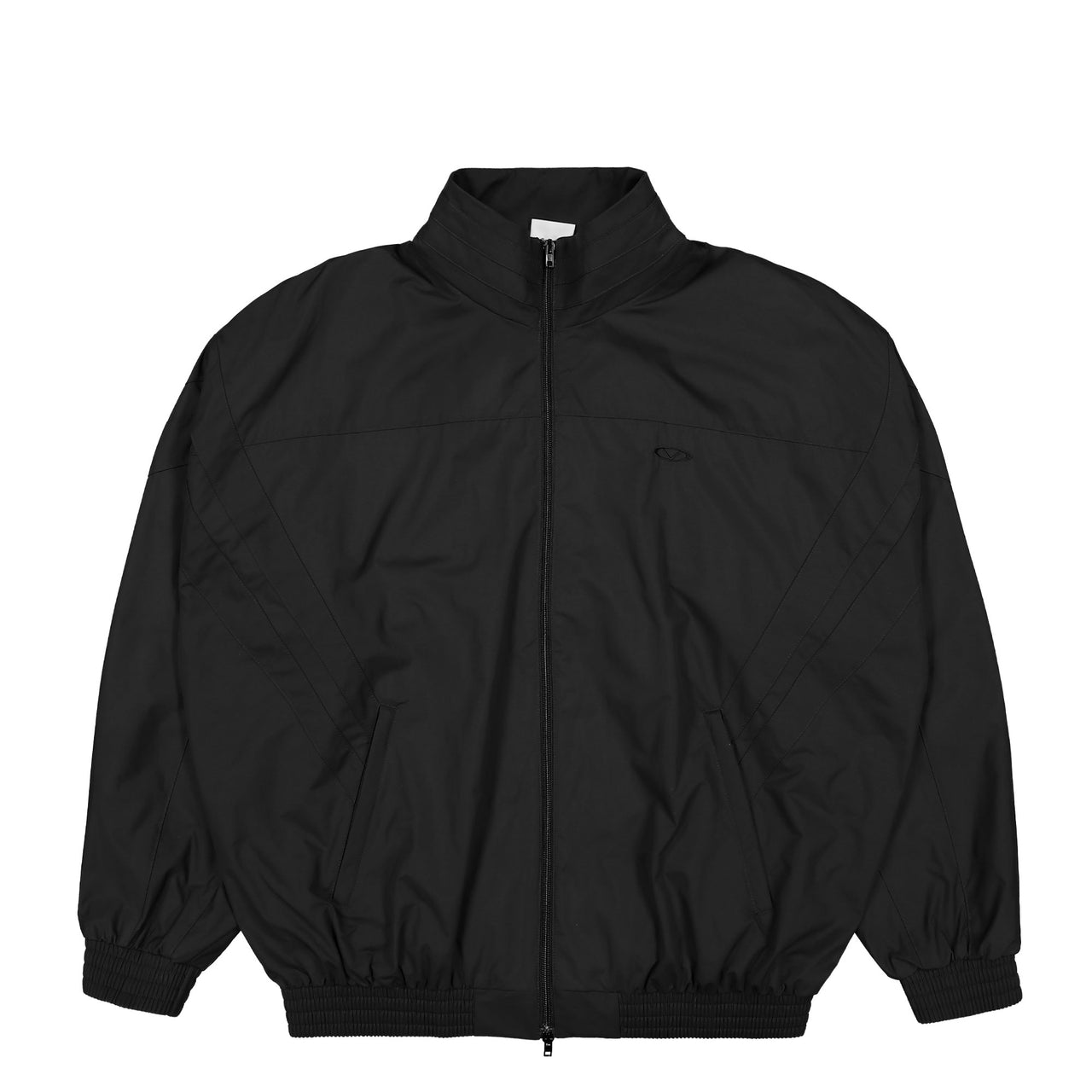 VETEMENTS Oval Logo Tracksuit Jacket Black Detail view 1 | Gate