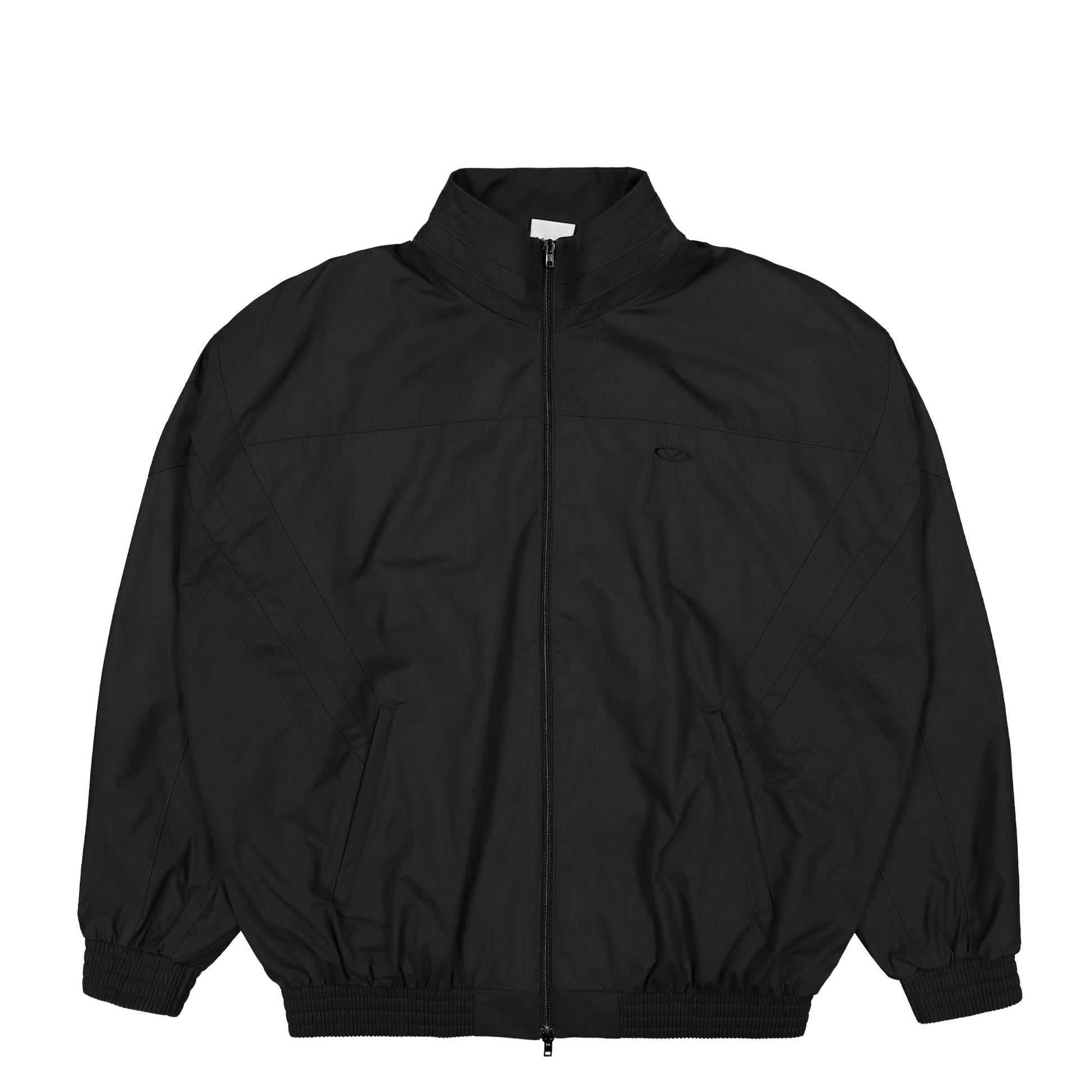 VETEMENTS Oval Logo Tracksuit Jacket Black Detail view 1 | Gate