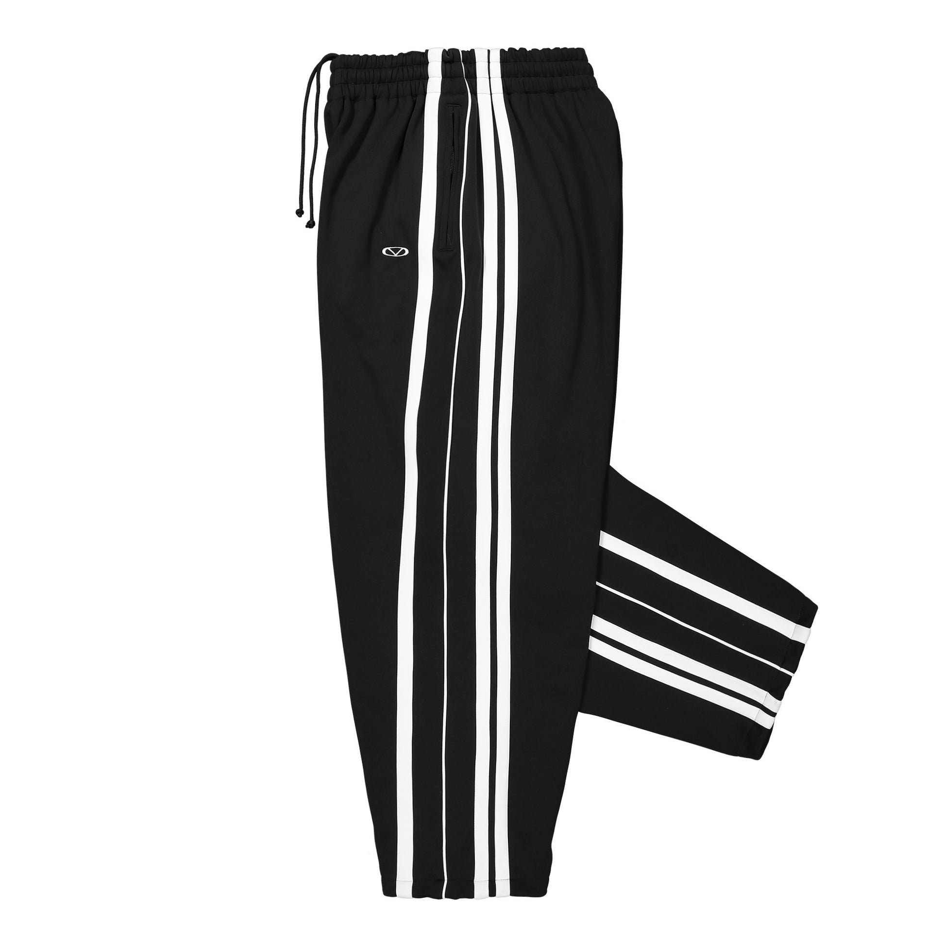 VETEMENTS Oval Logo Gym Pants Black Detail view 3 | Gate