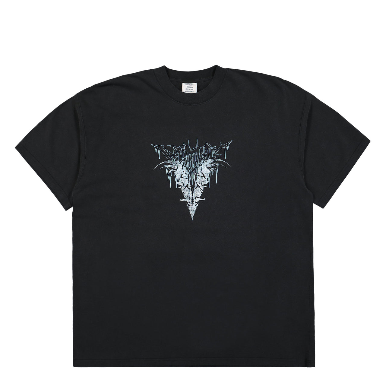 VETEMENTS Bone V Regular T-Shirt Black Detail view 1 | Gate