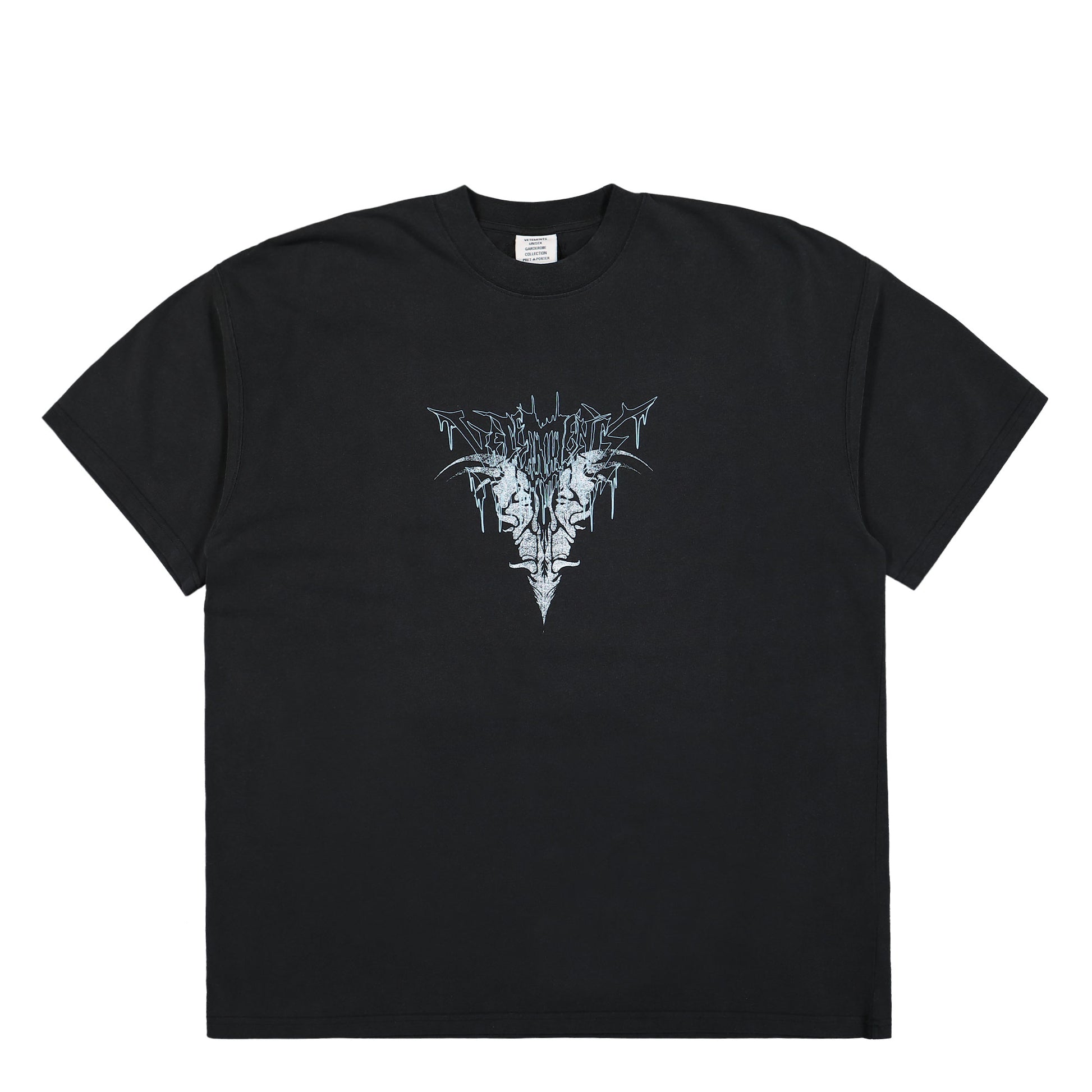 VETEMENTS Bone V Regular T-Shirt Black Detail view 1 | Gate