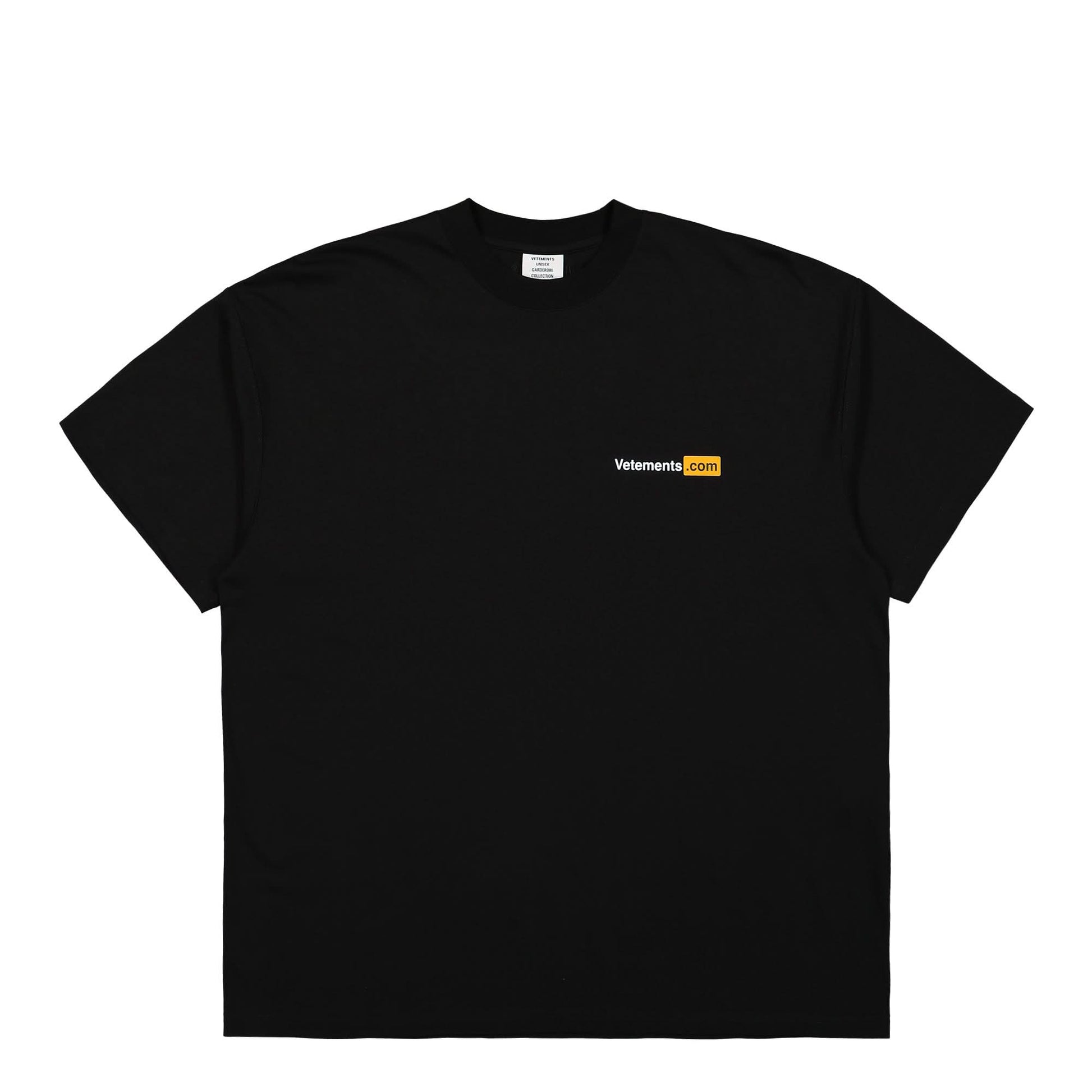 VETEMENTS Vetements.com Regular T-Shirt Black Detail view 1 | Gate