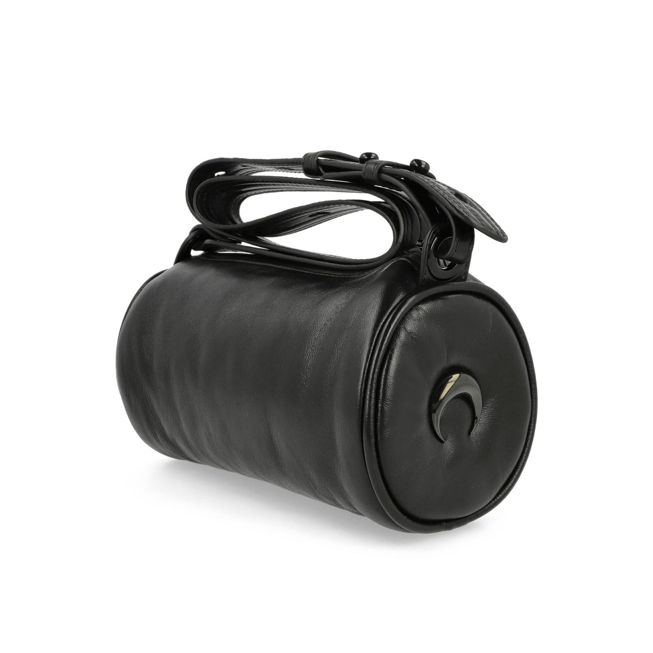 Marine Serre Soft Nappa Pillow Crossbody Black Detail view 1 | Gate