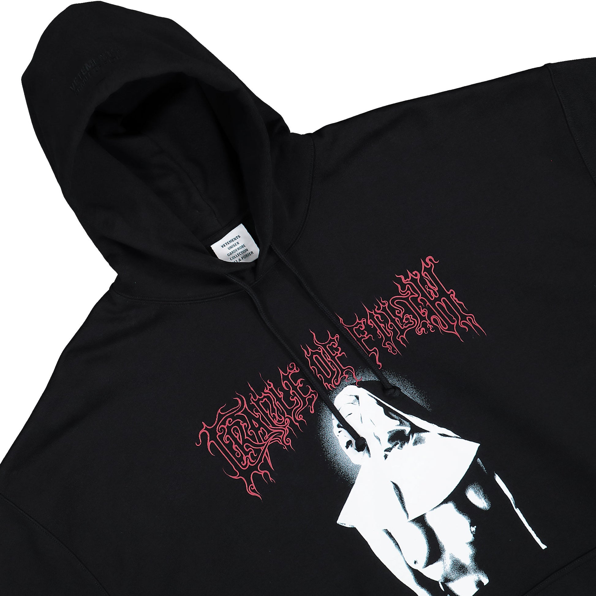 Cradle of Filth x VETEMENTS Cof Iconic Nun Oversized Hoodie Black Hoodies UCF76HD500B Detail View 3 | GATE