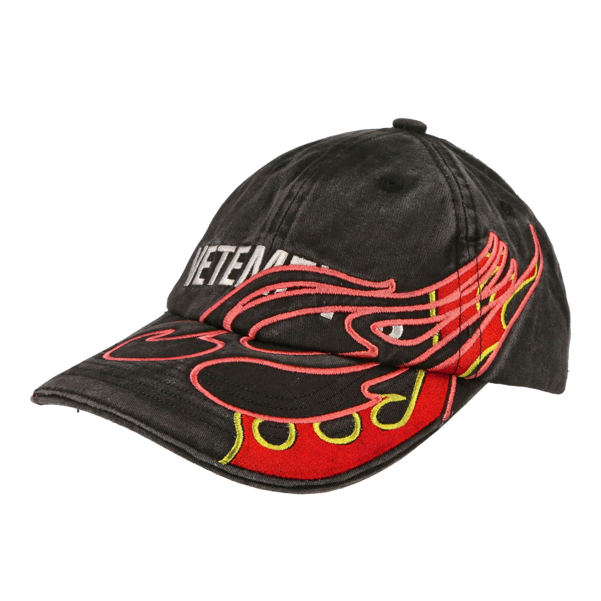 VETEMENTS Flame Logo Cap Black Detail view 1 | Gate