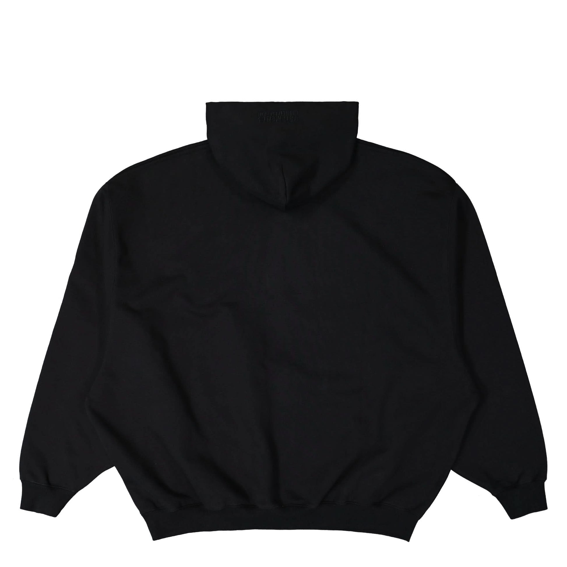 VETEMENTS Flag Logo Hoodie Black Detail view 2 | Gate