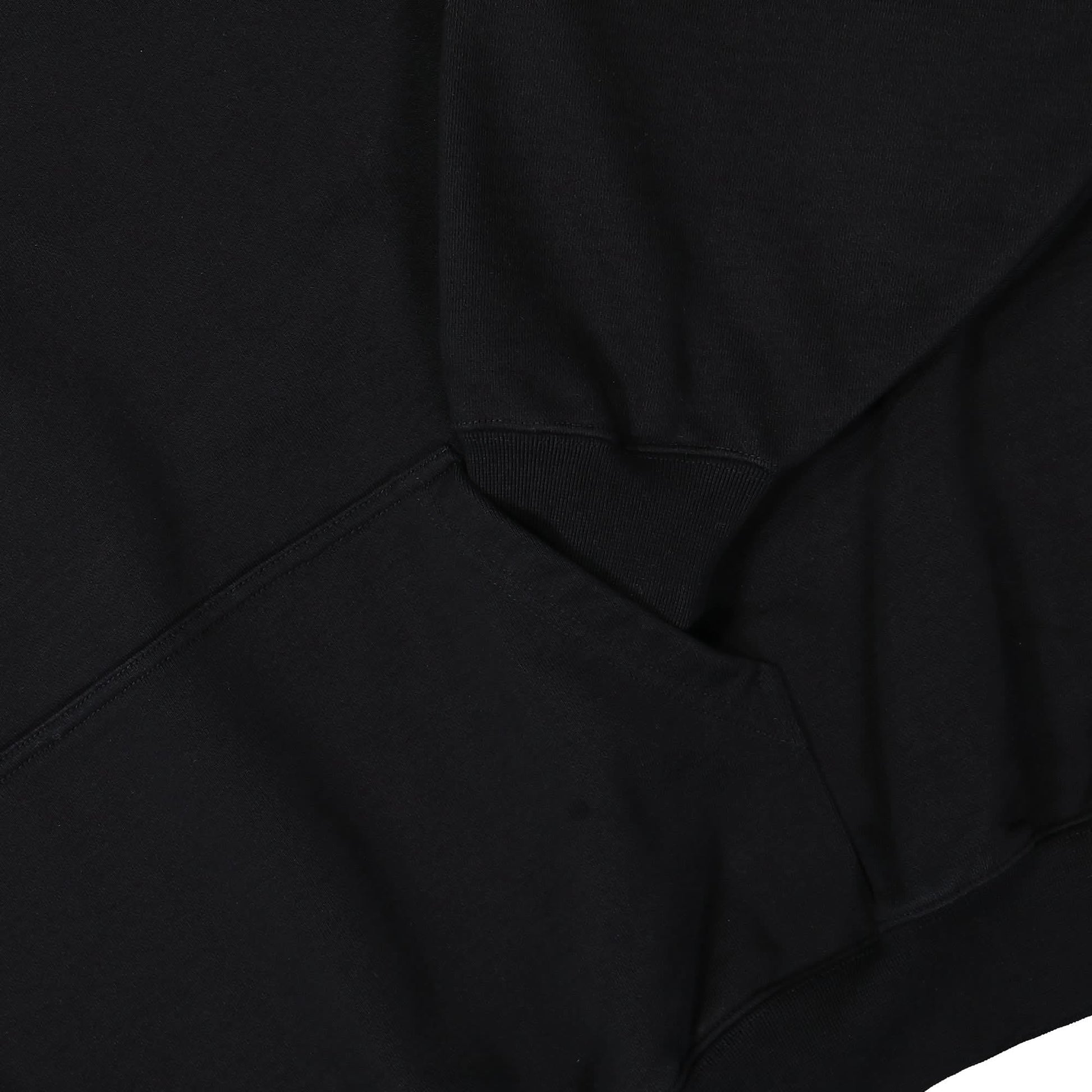 VETEMENTS Flag Logo Hoodie Black Detail view 4 | Gate