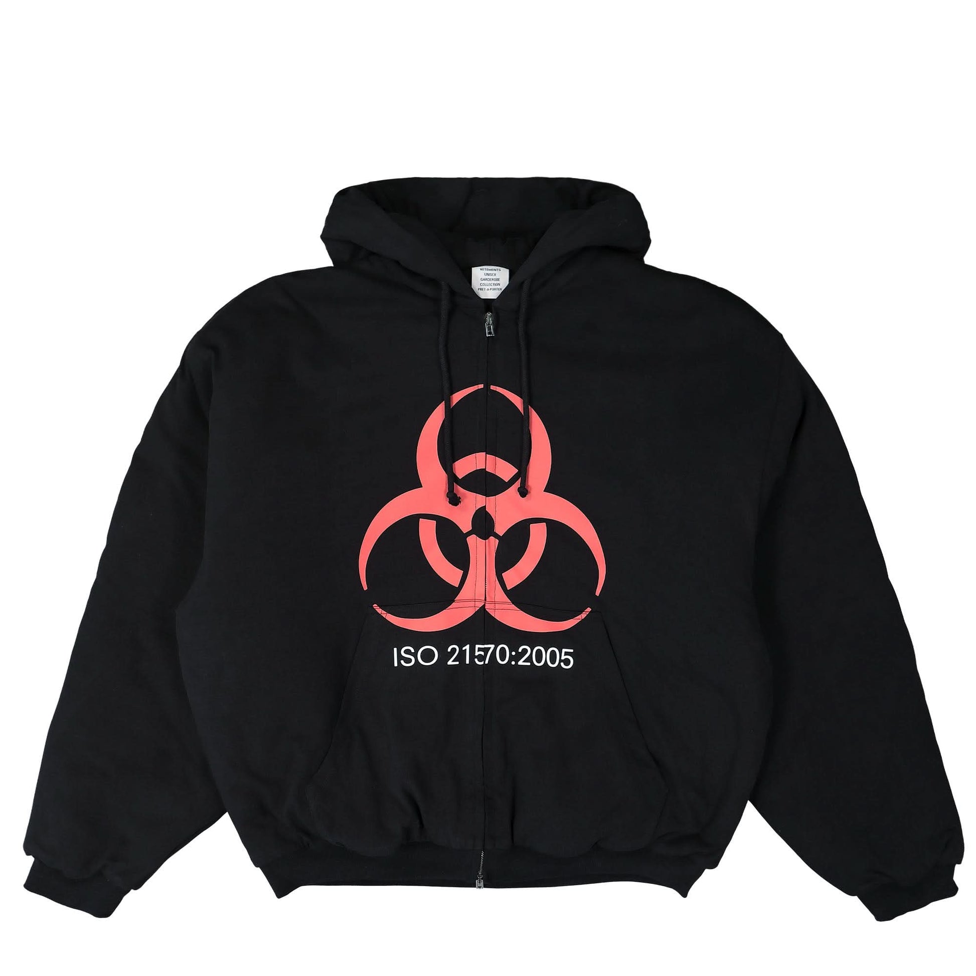 VETEMENTS Genetically Modified Jersey Padded Bomber Black Detail view 1 | Gate