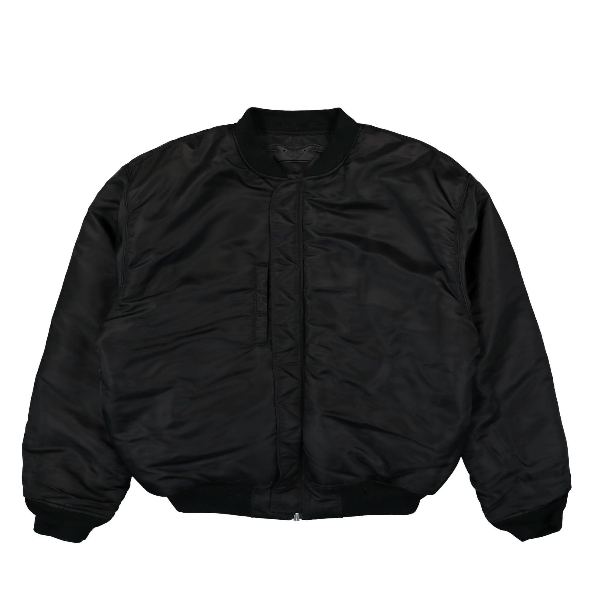 VETEMENTS Blackout Motorcycle Bomber Jacket Black Detail view 4 | Gate